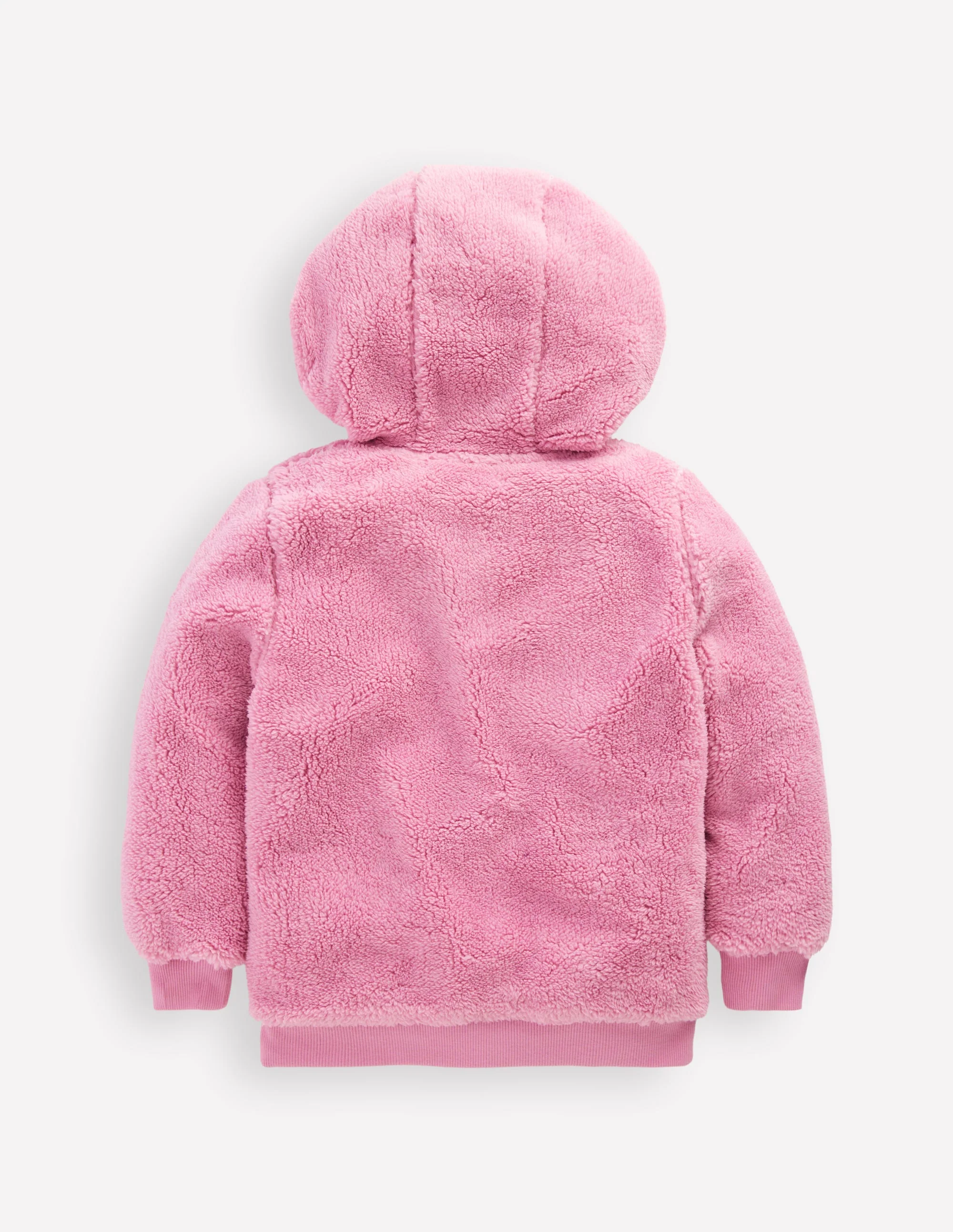Cosy Fleece Half-Zip Hoodie-Pink Haze