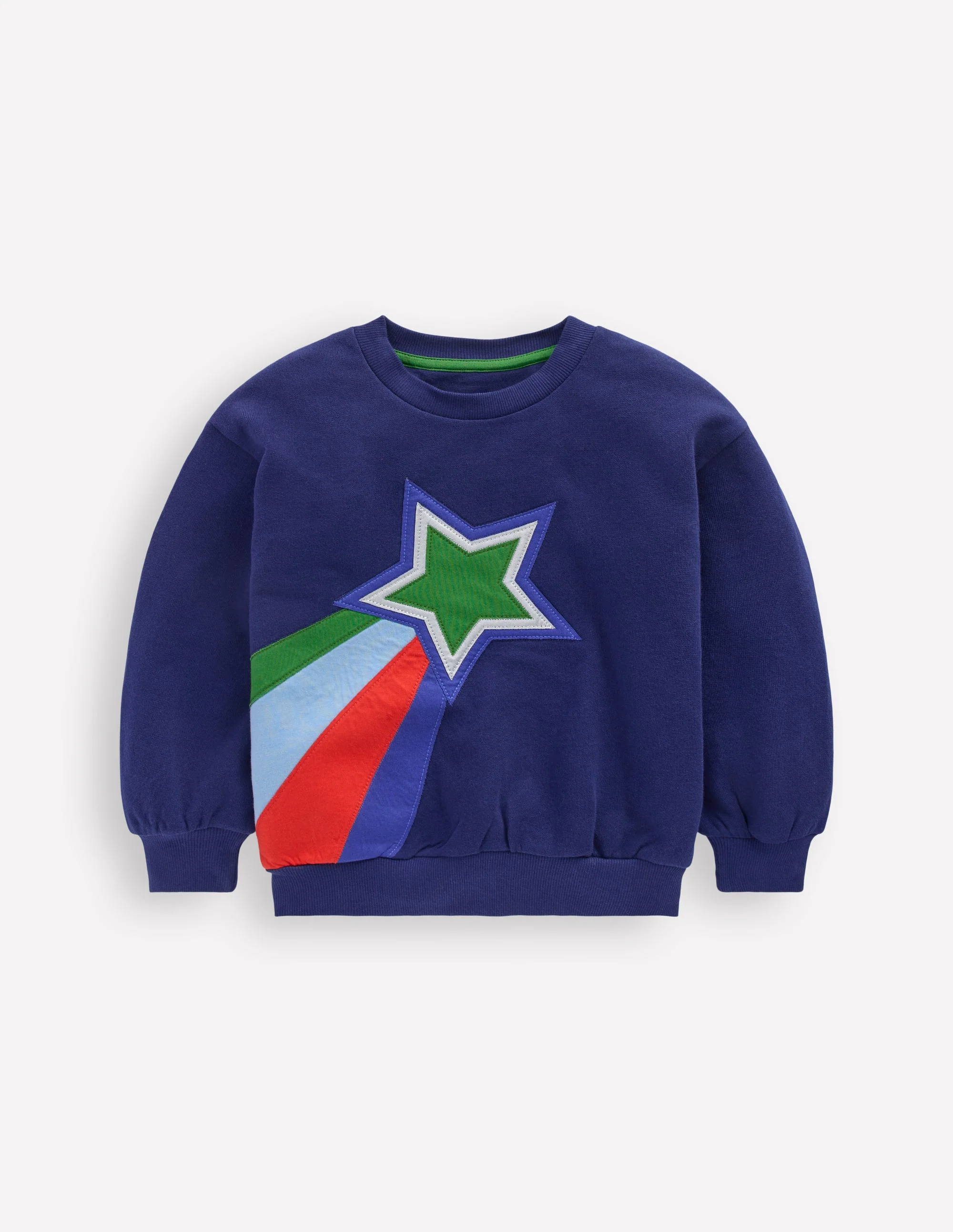 Fun Sweatshirt-Colourblock Stars