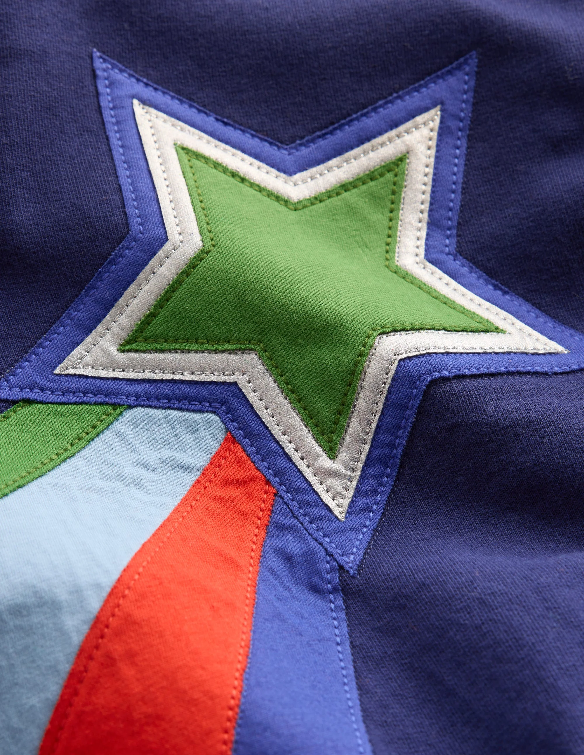 Fun Sweatshirt-Colourblock Stars