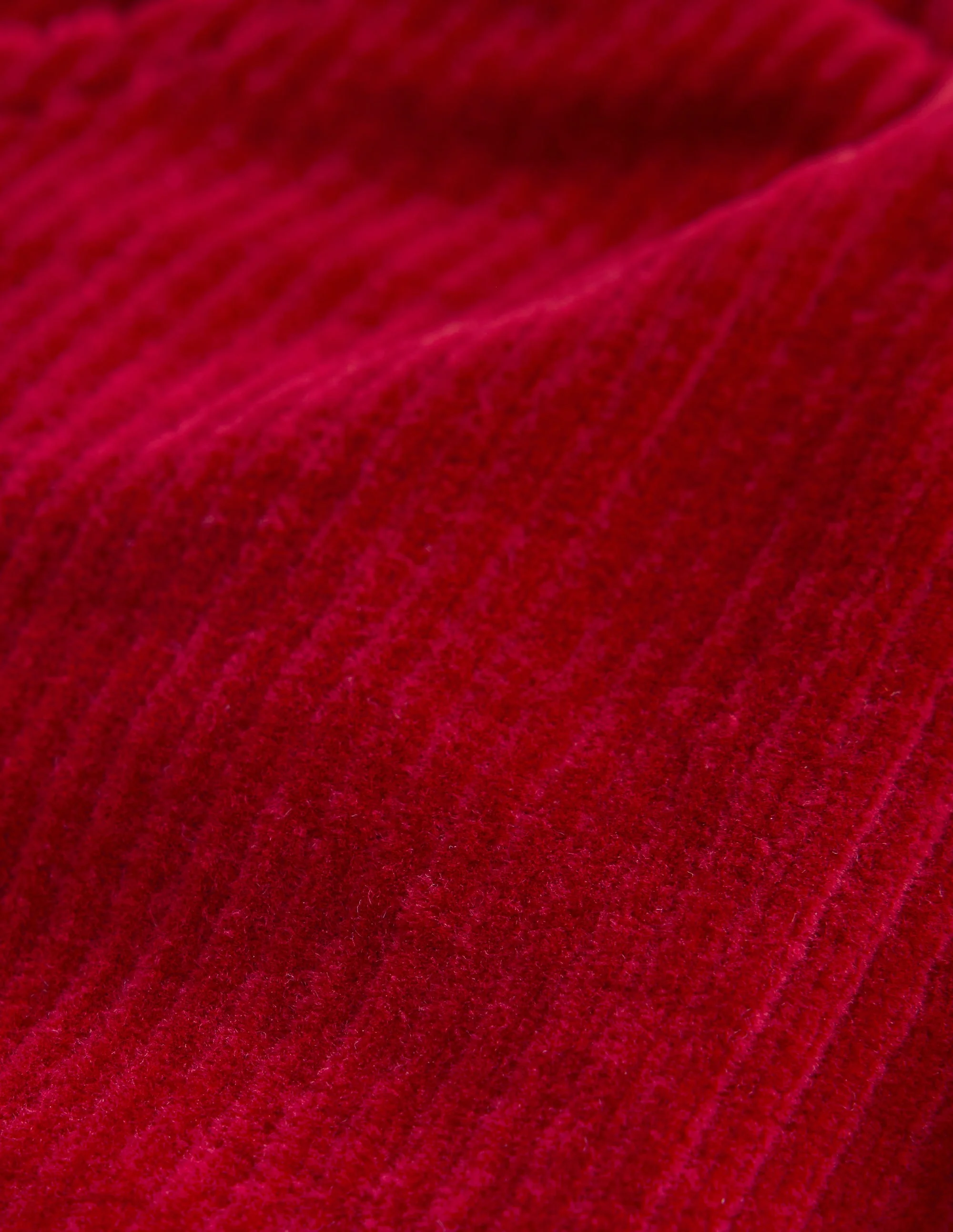 Jersey Cord Pants-Carmine Red