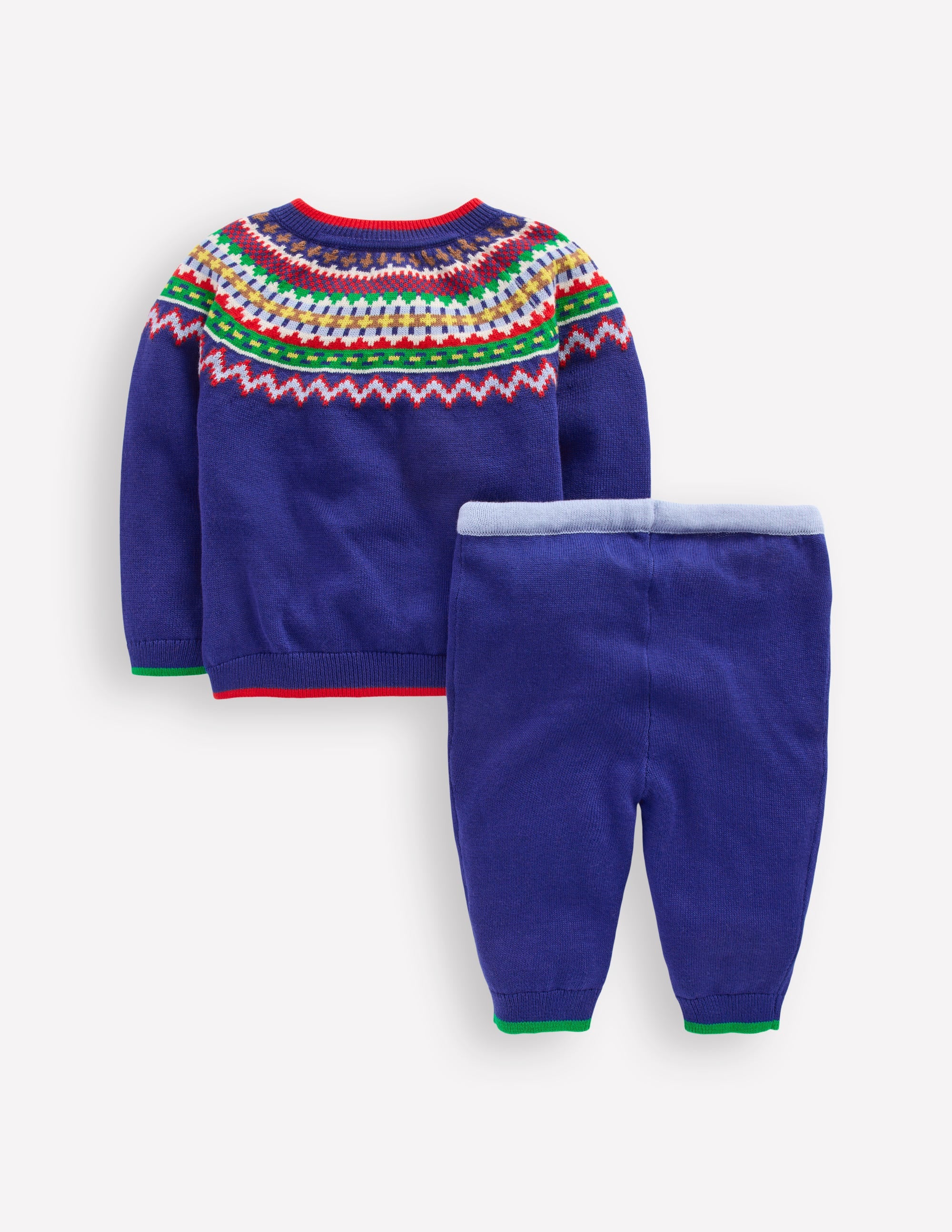 Knitted Play Set-Sapphire Blue Fair Isle