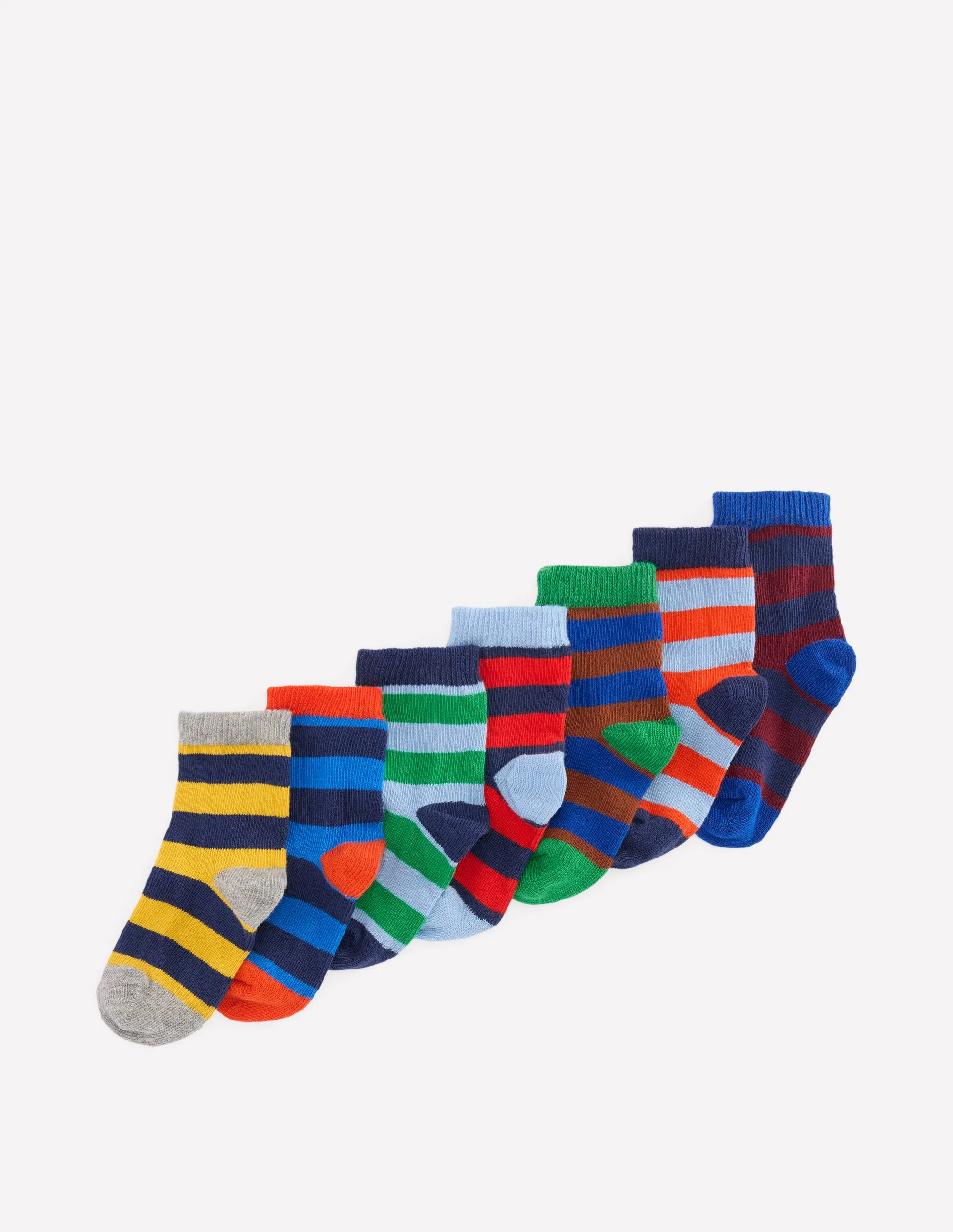 7-Pack Baby Socks-Multi Stripe