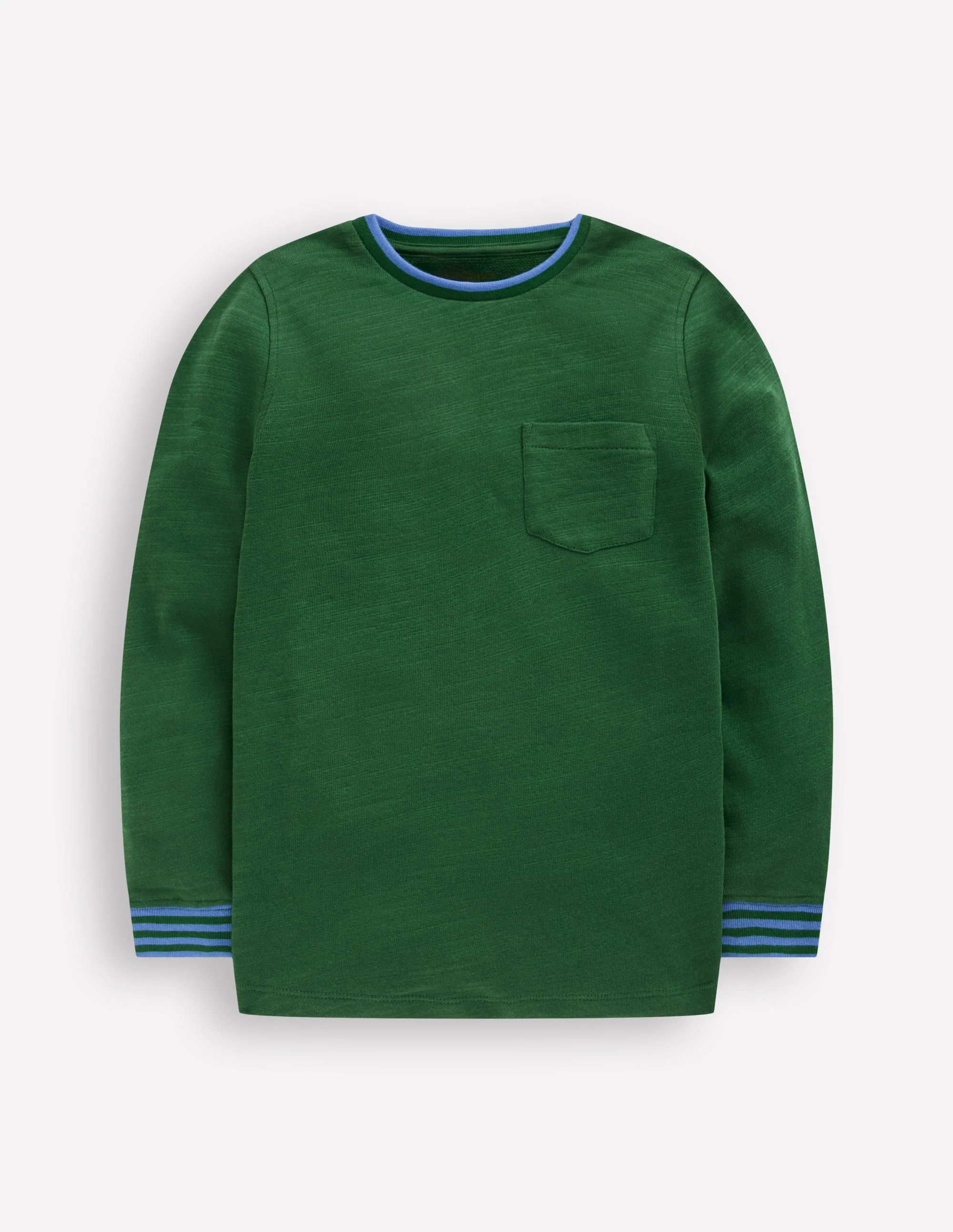Cosy Mid-weight T-shirt-Pine Green