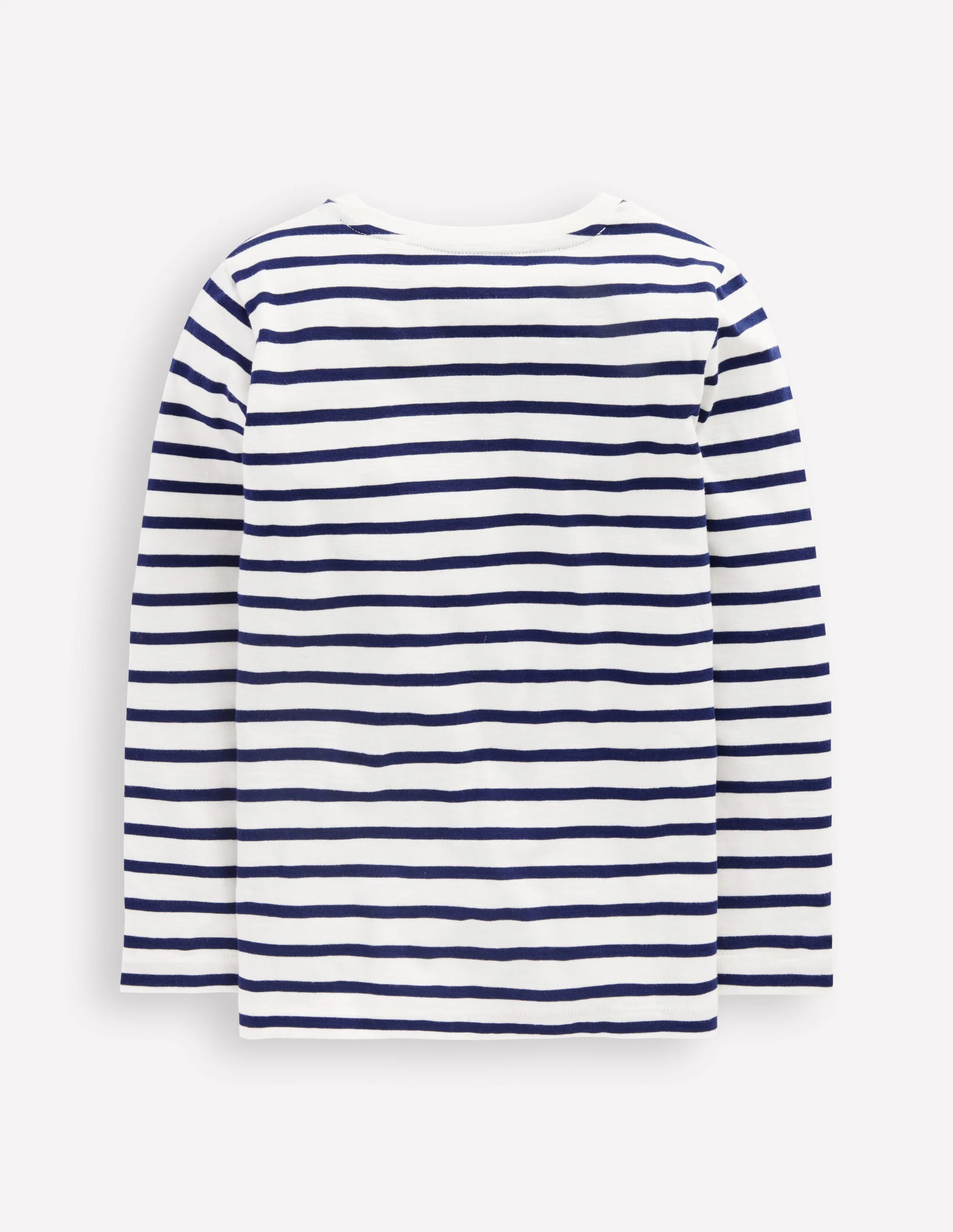 Everyday Long Sleeve T-Shirt-Soft Ivory/ College Navy