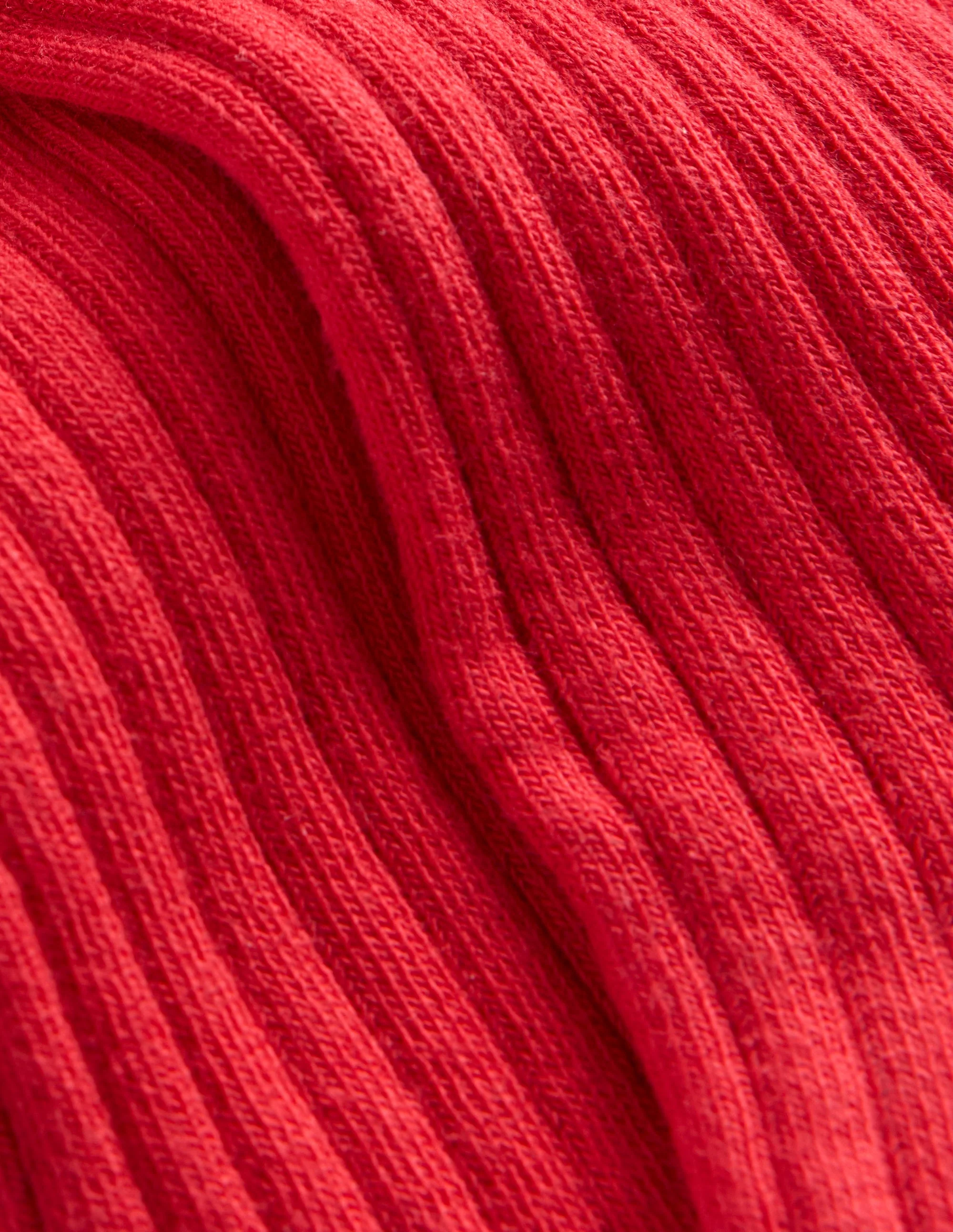 Baby Ribbed Tights-Rockabilly Red