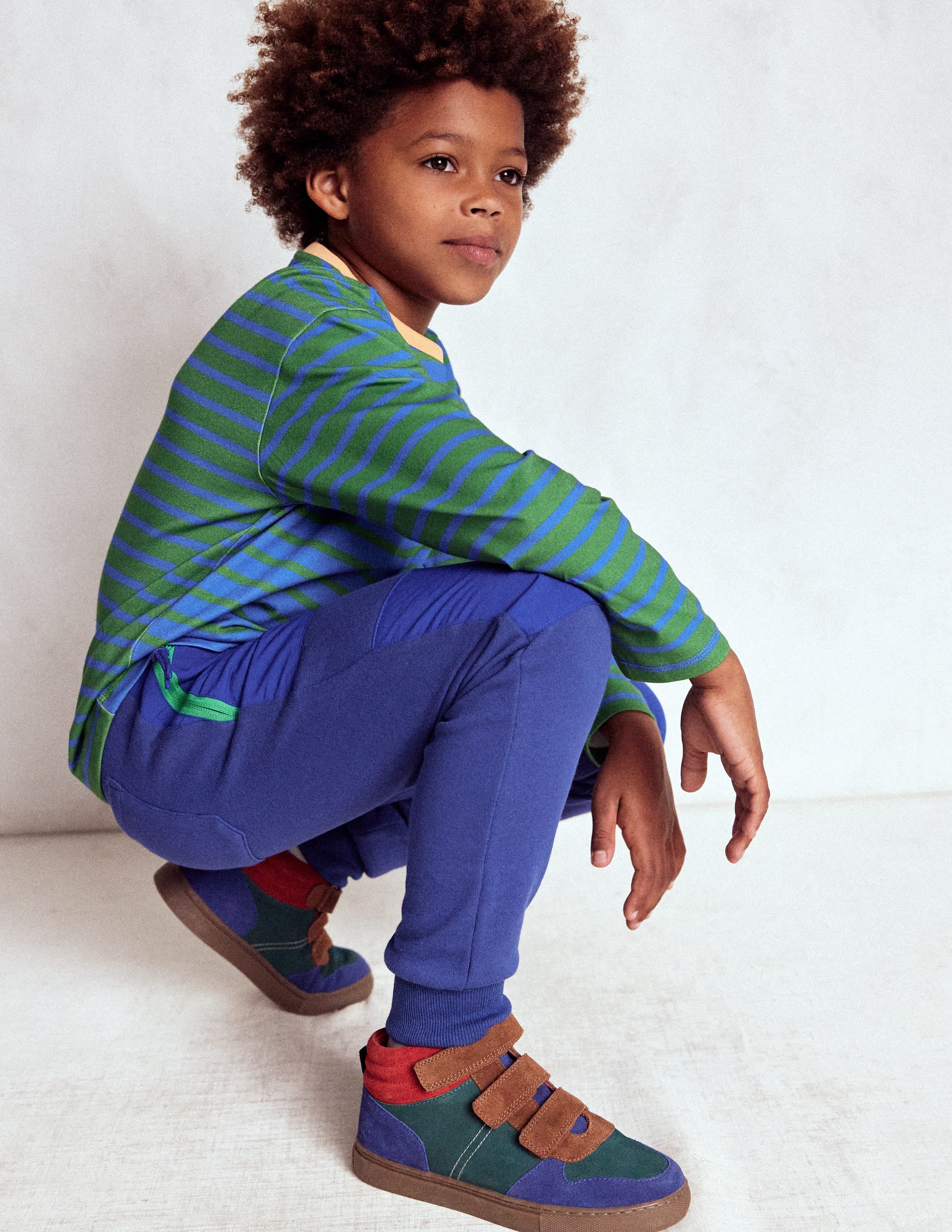 Warrior Knee Joggers-Medieval Blue