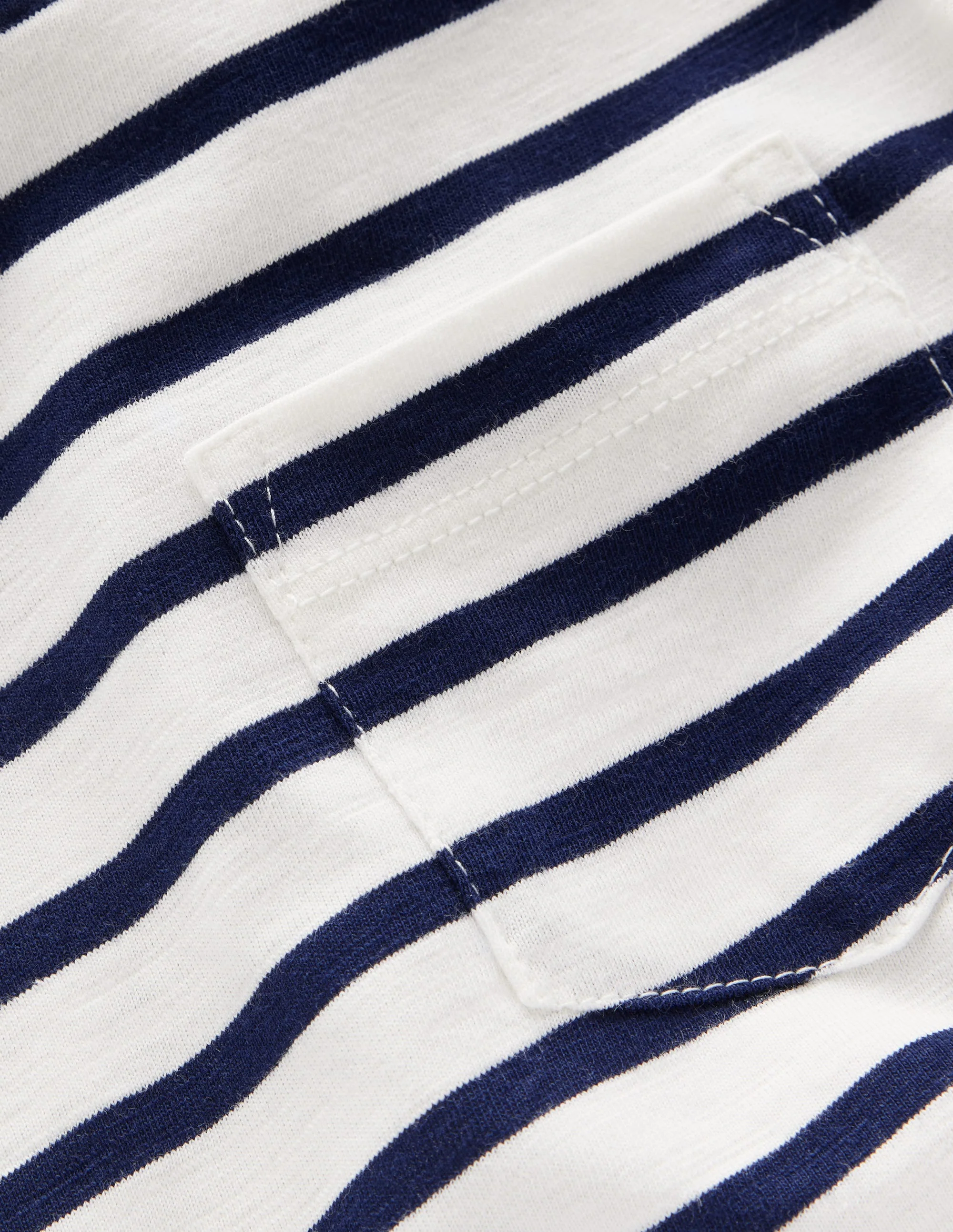 Everyday Long Sleeve T-Shirt-Soft Ivory/ College Navy