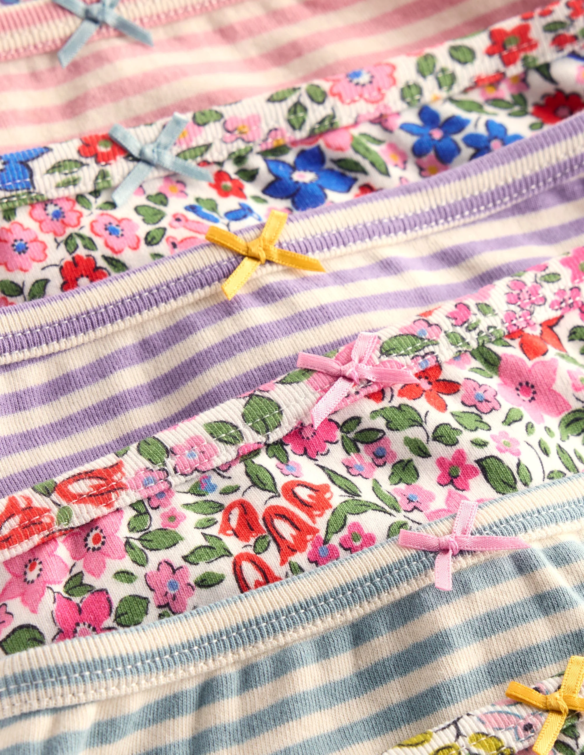 7-Pack Underwear-Multi Floral/Stripe