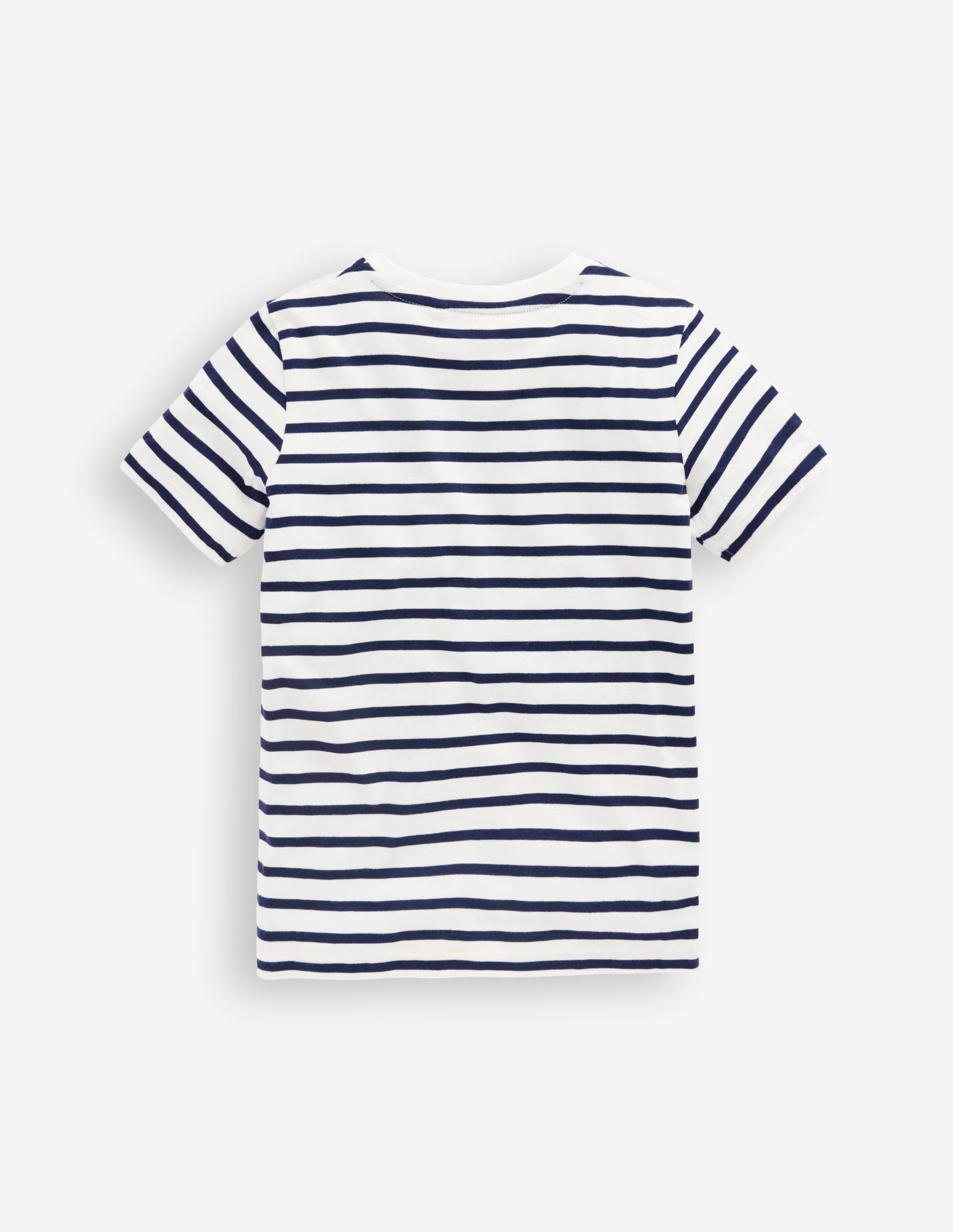 Everyday Short Sleeve T-Shirt-Ivory/College Navy