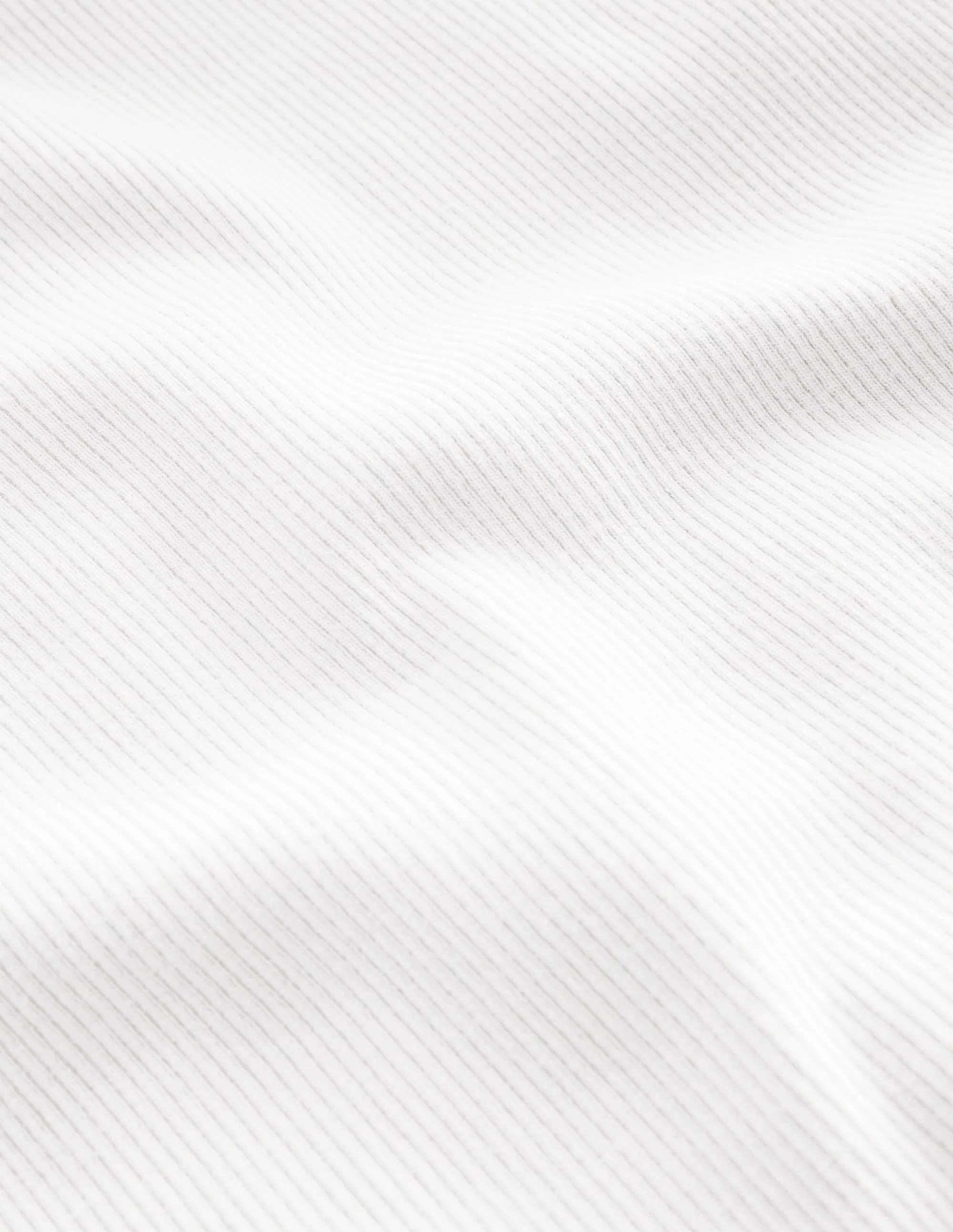 Ribbed Long Sleeve T-shirt-White