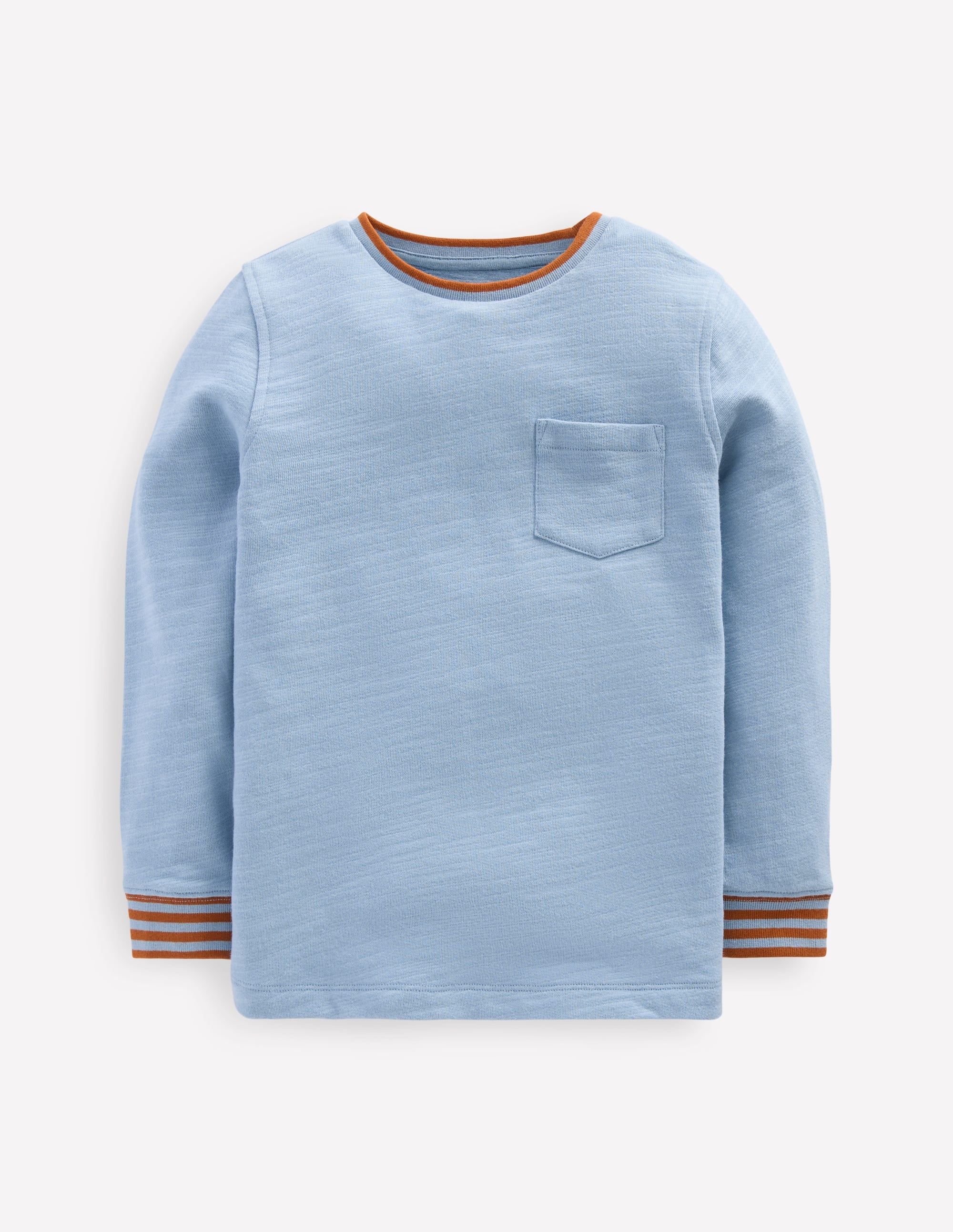 Cosy Mid-weight T-shirt-Glacier Blue