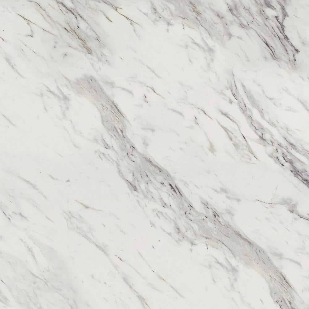 Wilsonart Premium 60-in x 96-in Calcutta Marble Laminate Kitchen Countertop Sheet 4925K-07-60X096-000-Instock