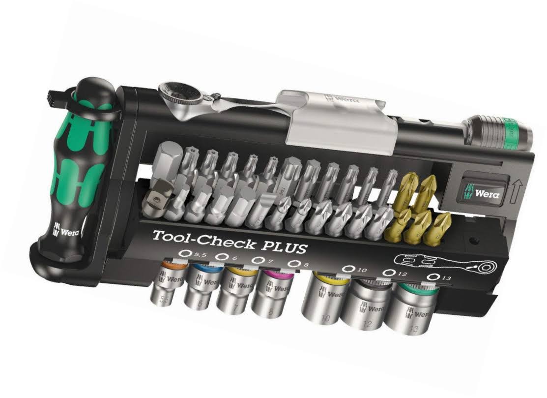 Wera 056490 Tool-Check Plus Bit Ratchet Set with Sockets - Metric