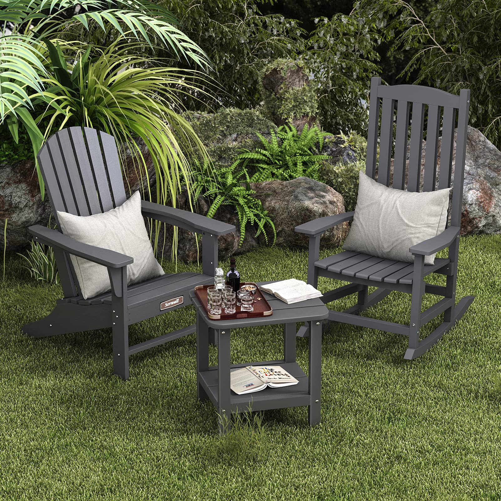 SERWALL Adirondack Table Outdoor Side Table