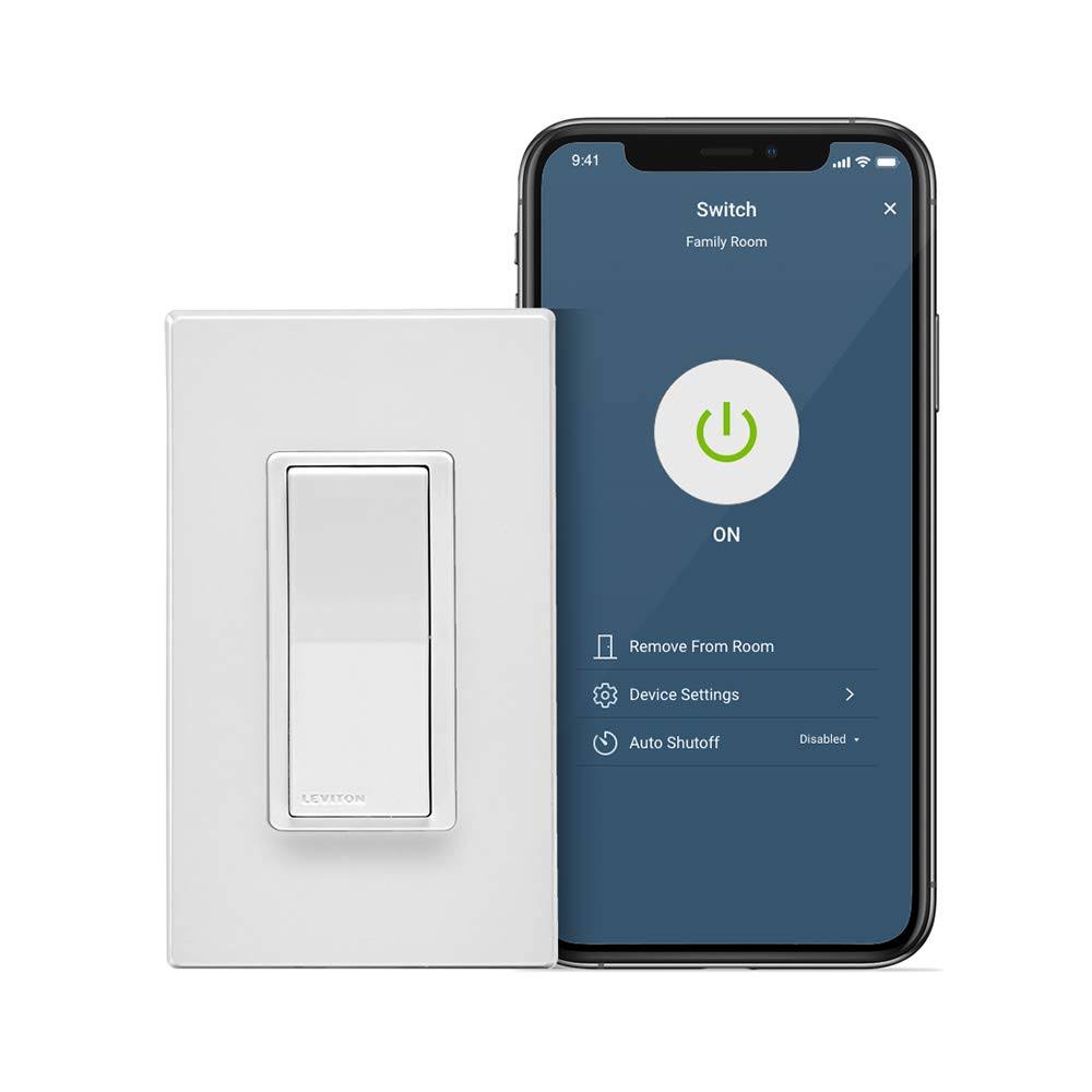 Leviton D215S-2RW Decora Smart Wi-Fi Switch 2nd Gen Works with Hey Goo