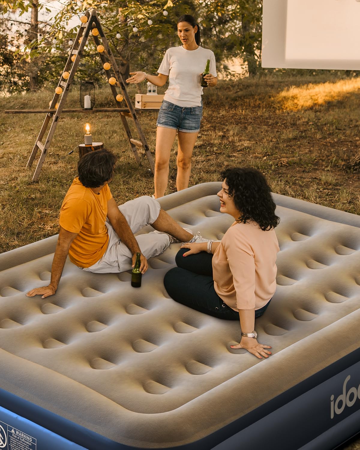 iDOO Queen Air Mattress with Built in Pump