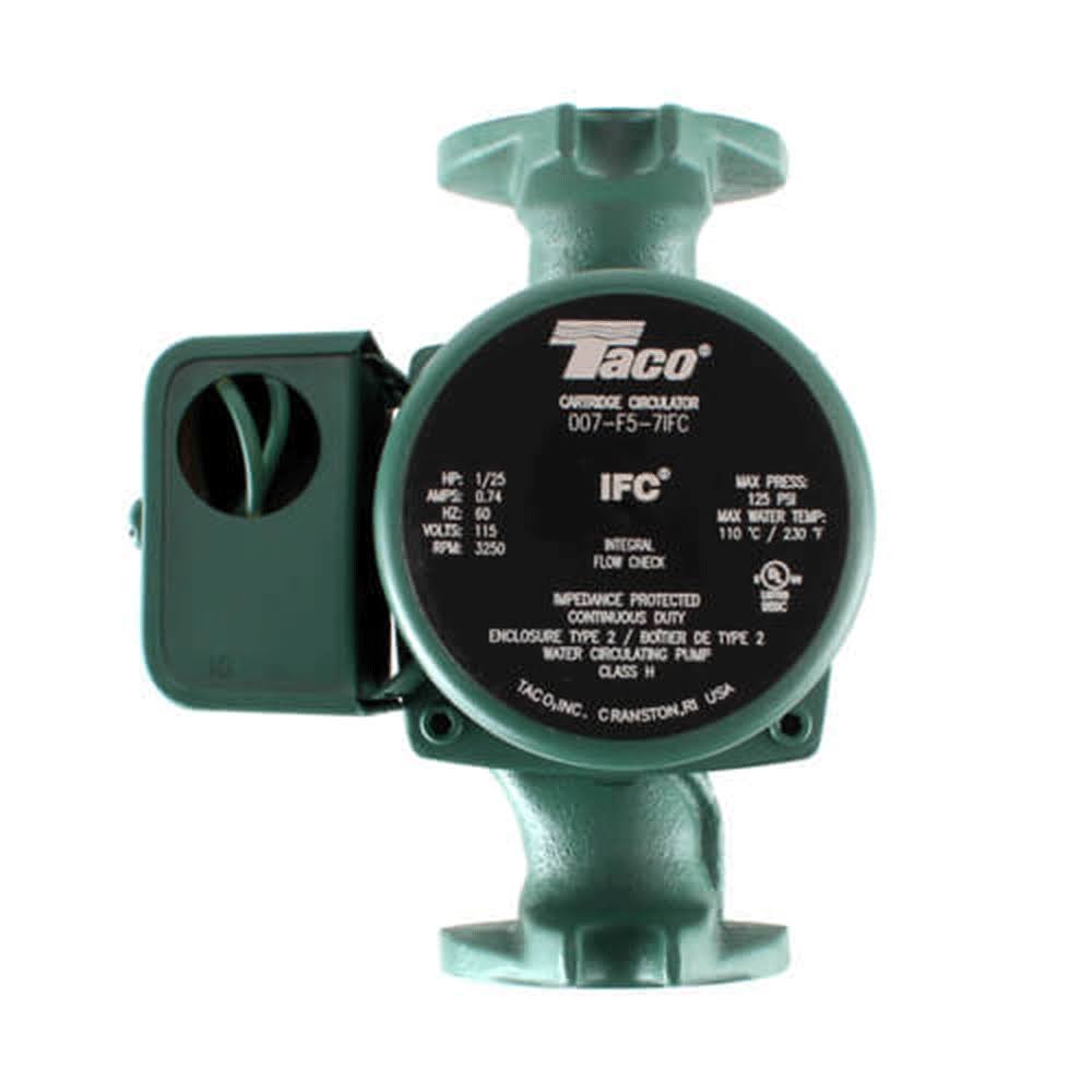 Taco 007-F5-7IFC Cast Iron 1/25 HP Circulator Pump