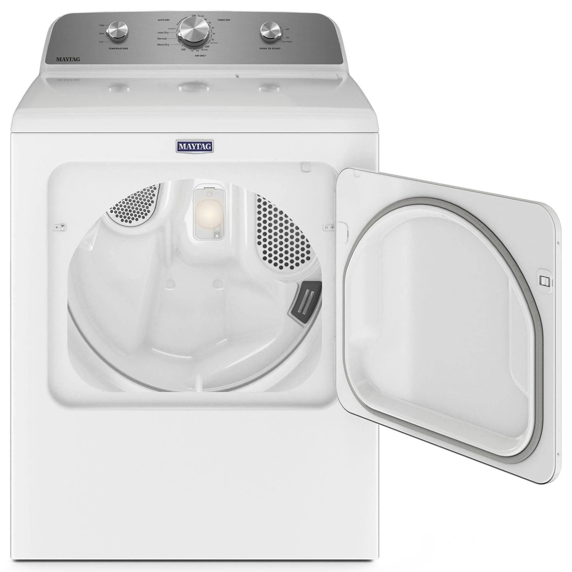 Maytag - 7.0 Cu. ft. Electric Dryer with Wrinkle Prevent - White - MadeInUSA