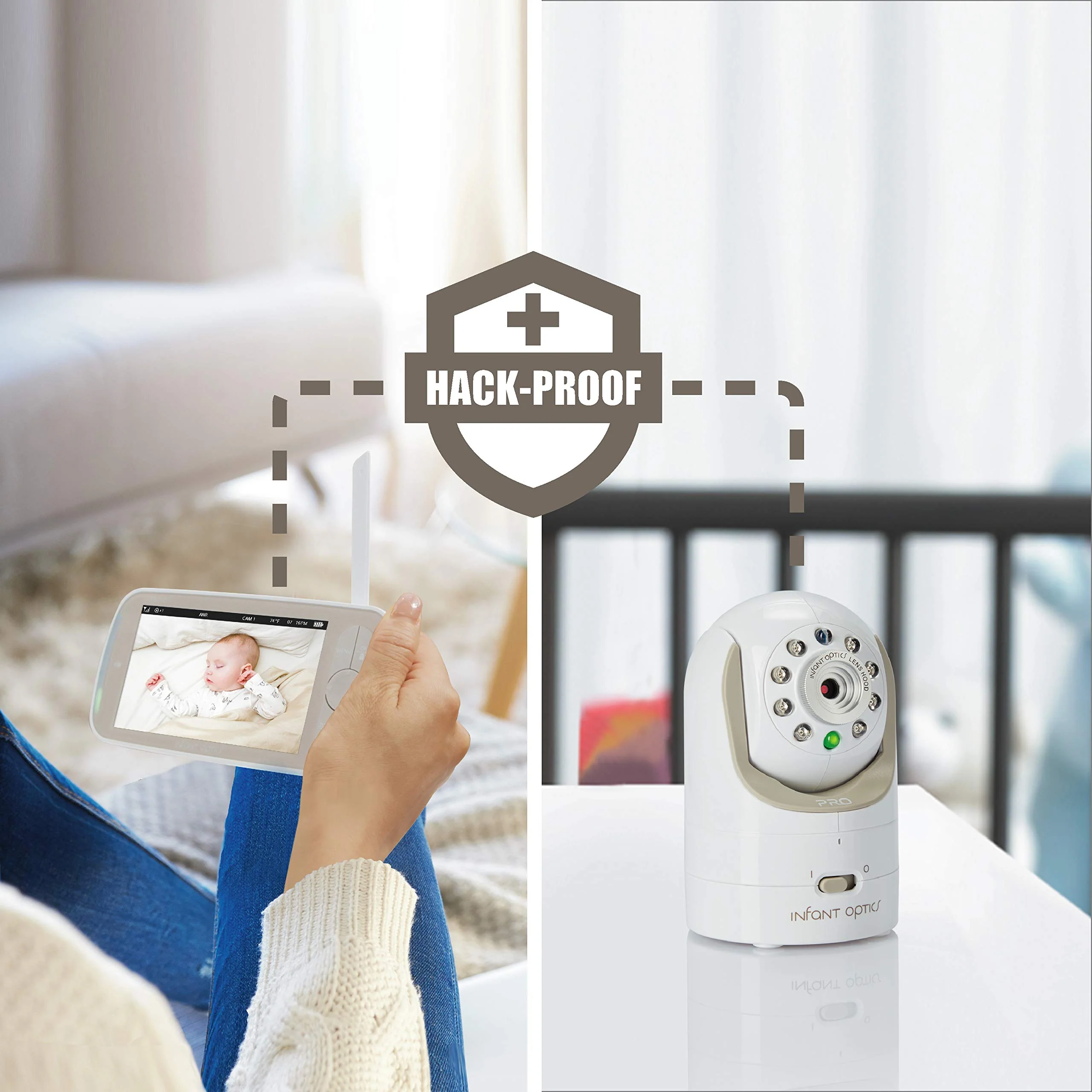 Infant Optics DXR-8 PRO Video Baby Monitor. 720P HD Resolution 5 Display