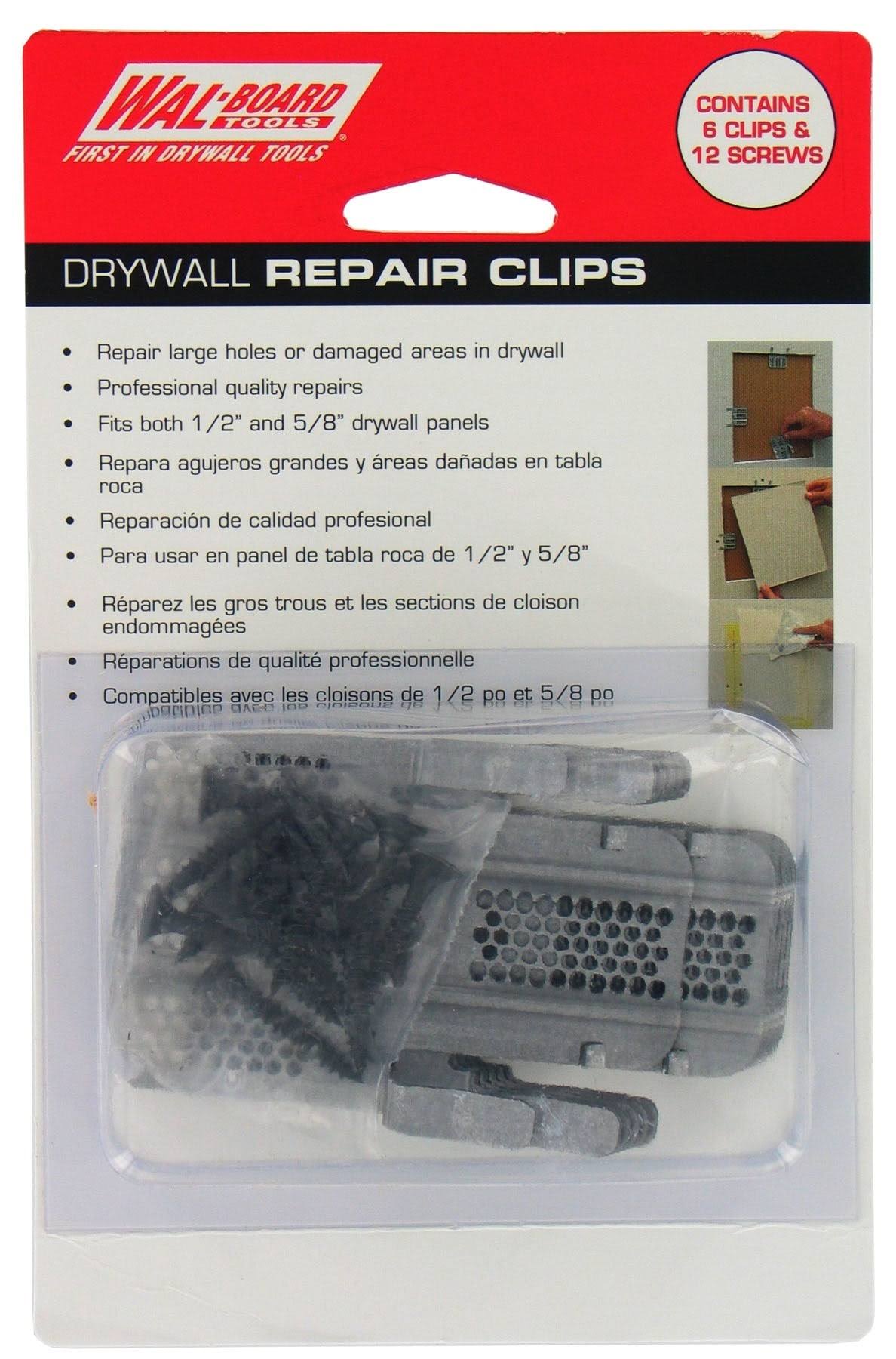 Walboard 54-014 6-Count Drywall Repair Clips