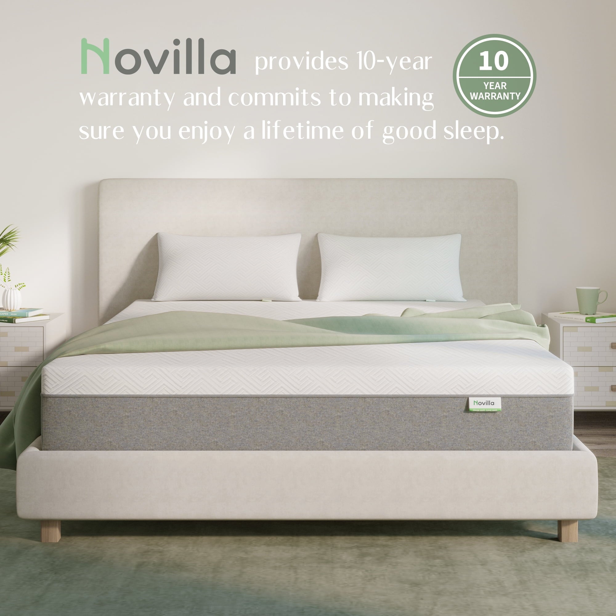 12 inch Cooling Gel Memory Foam Mattress-in-a-Box. Twin Mattress