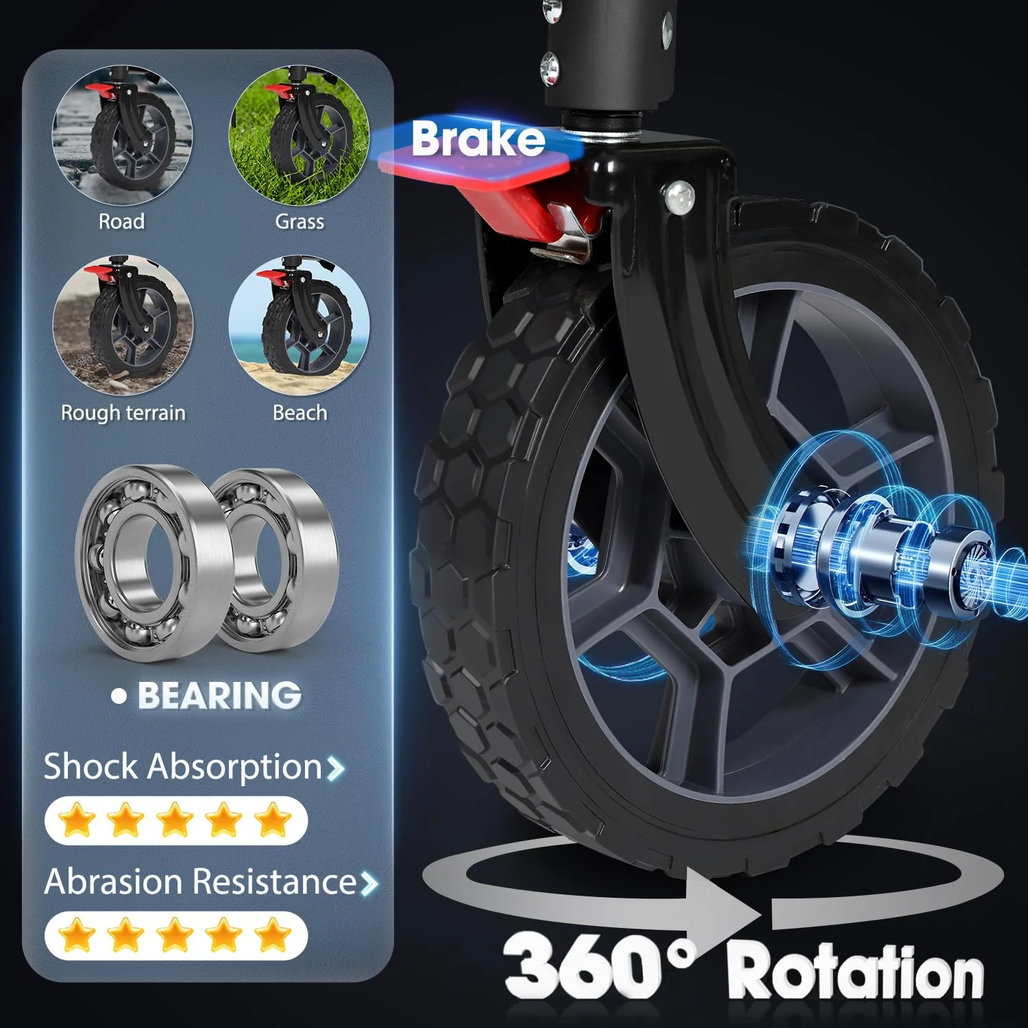 Sekey 220L Collapsible Foldable Wagon with 330lbs Capacity