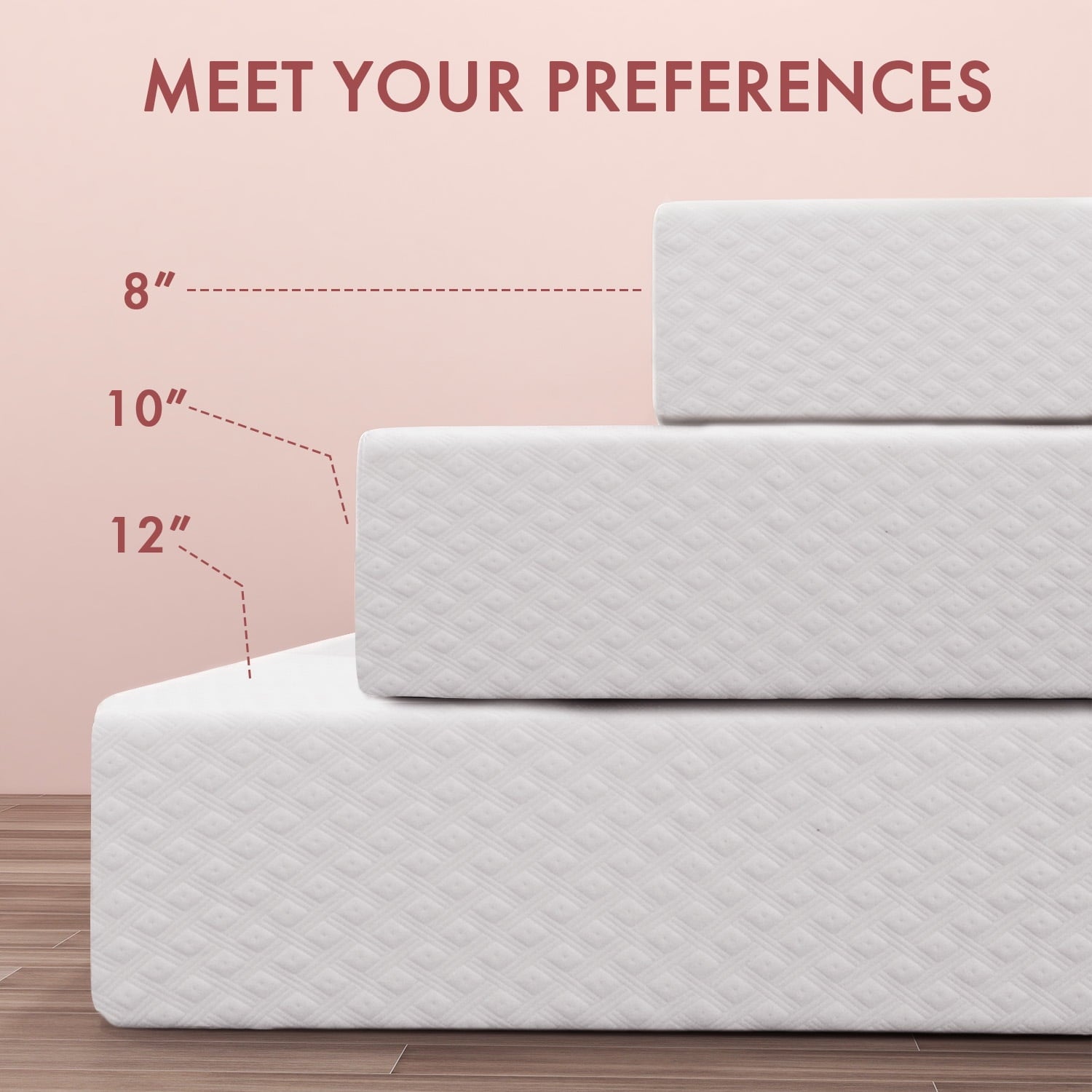Mattress.Smiaoer 8 Cool Gel Memory Foam Mattress.Bed in a Box.Made in USA