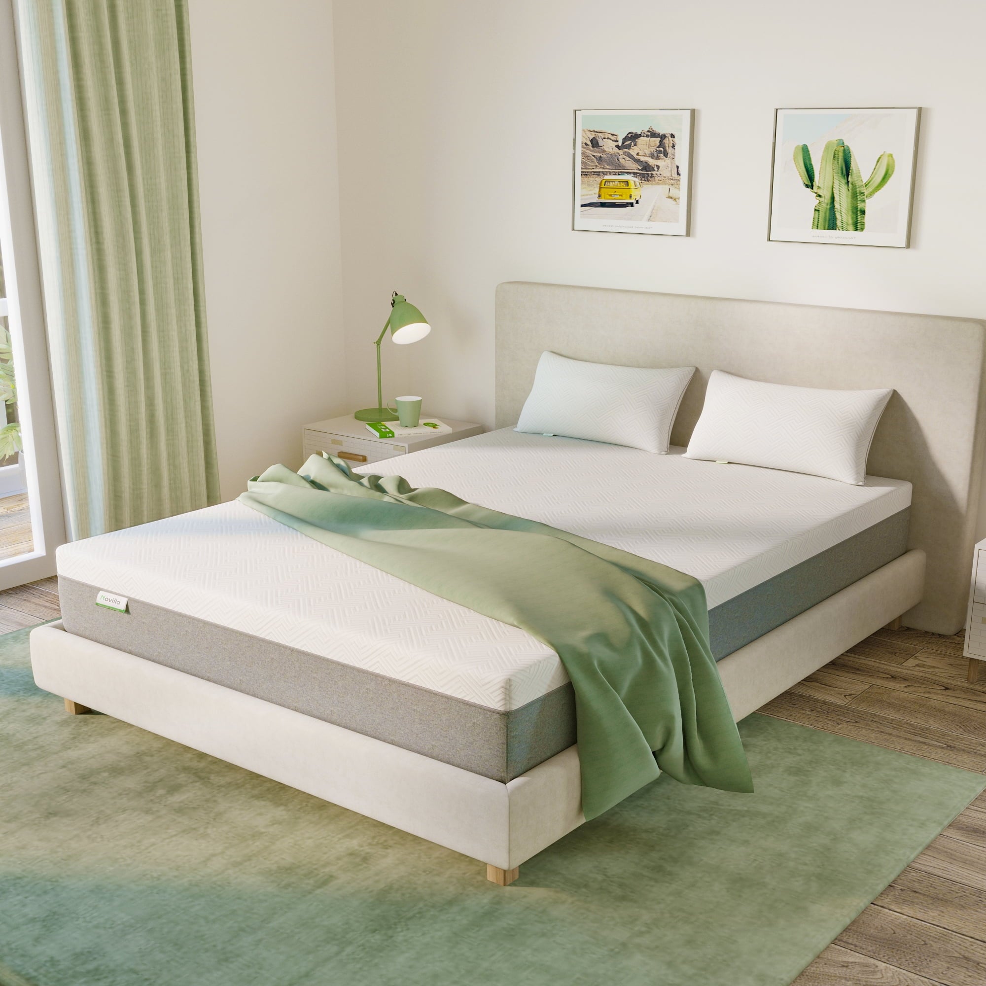 12 inch Cooling Gel Memory Foam Mattress-in-a-Box. Twin Mattress