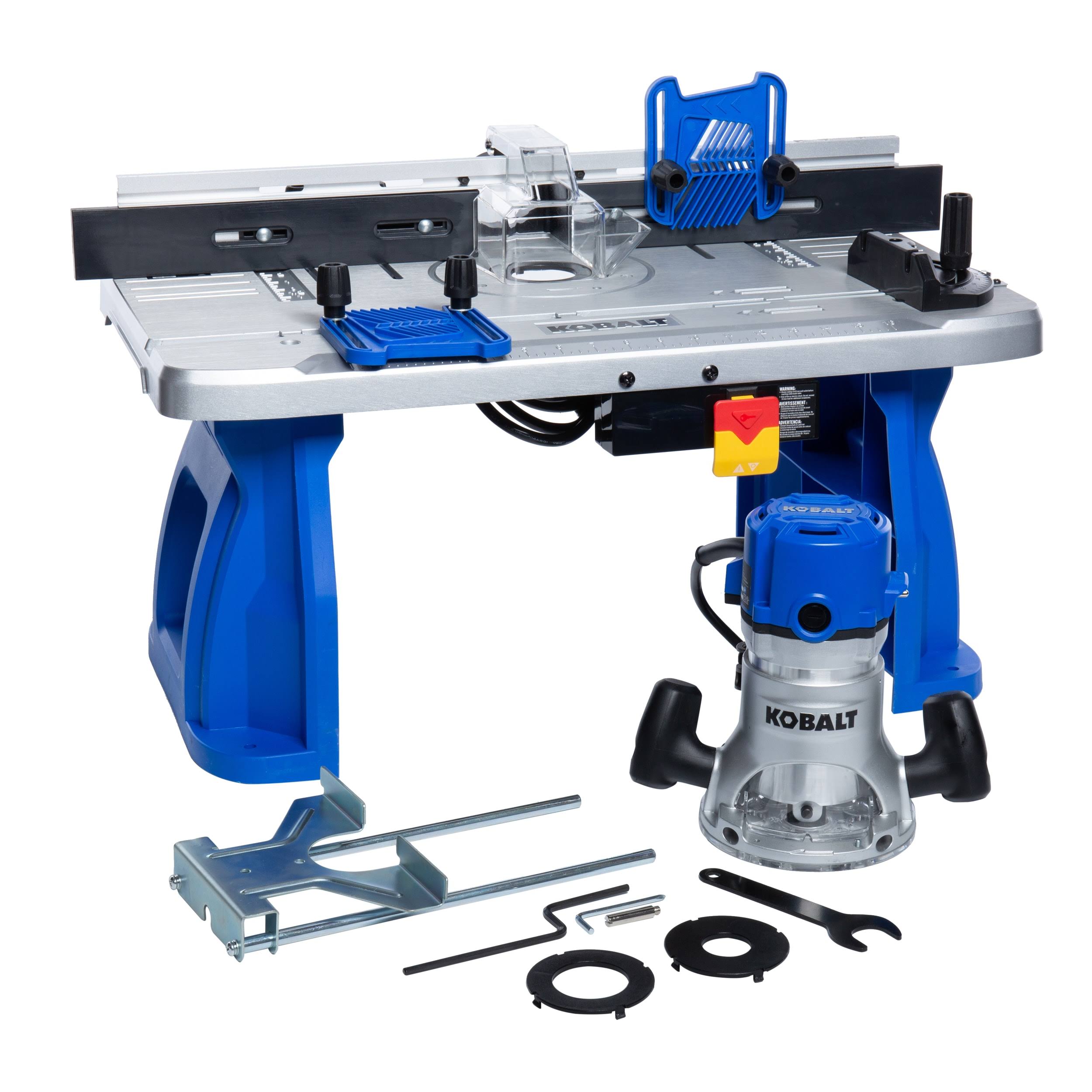 Kobalt 1/4-in and 1/2-in Fixed Corded Router with Table-Instock