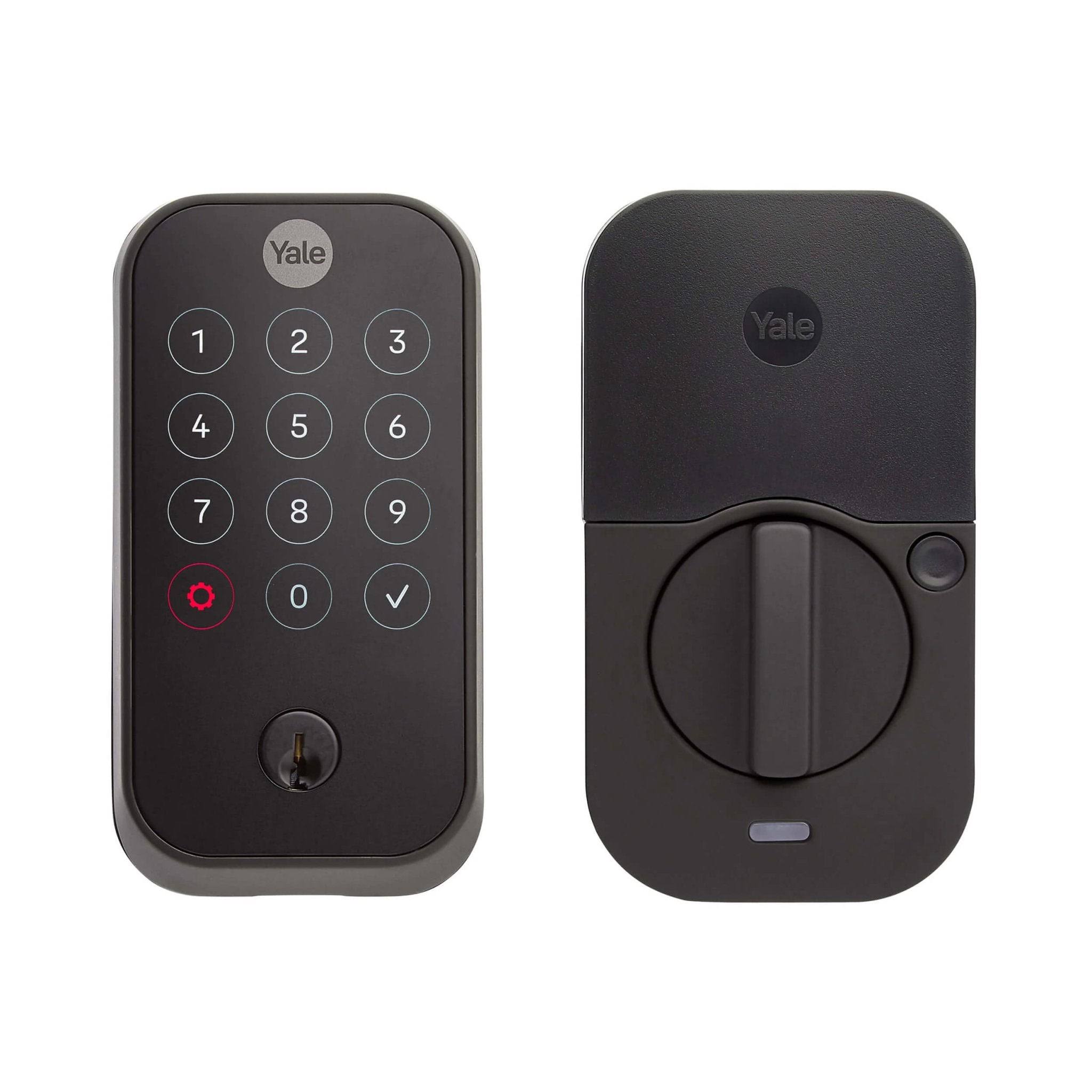 Yale Assure 2 Smart Lock Black Suede Keyed Wi-Fi Single Cylinder Deadbolt with Touchscreen Keypad