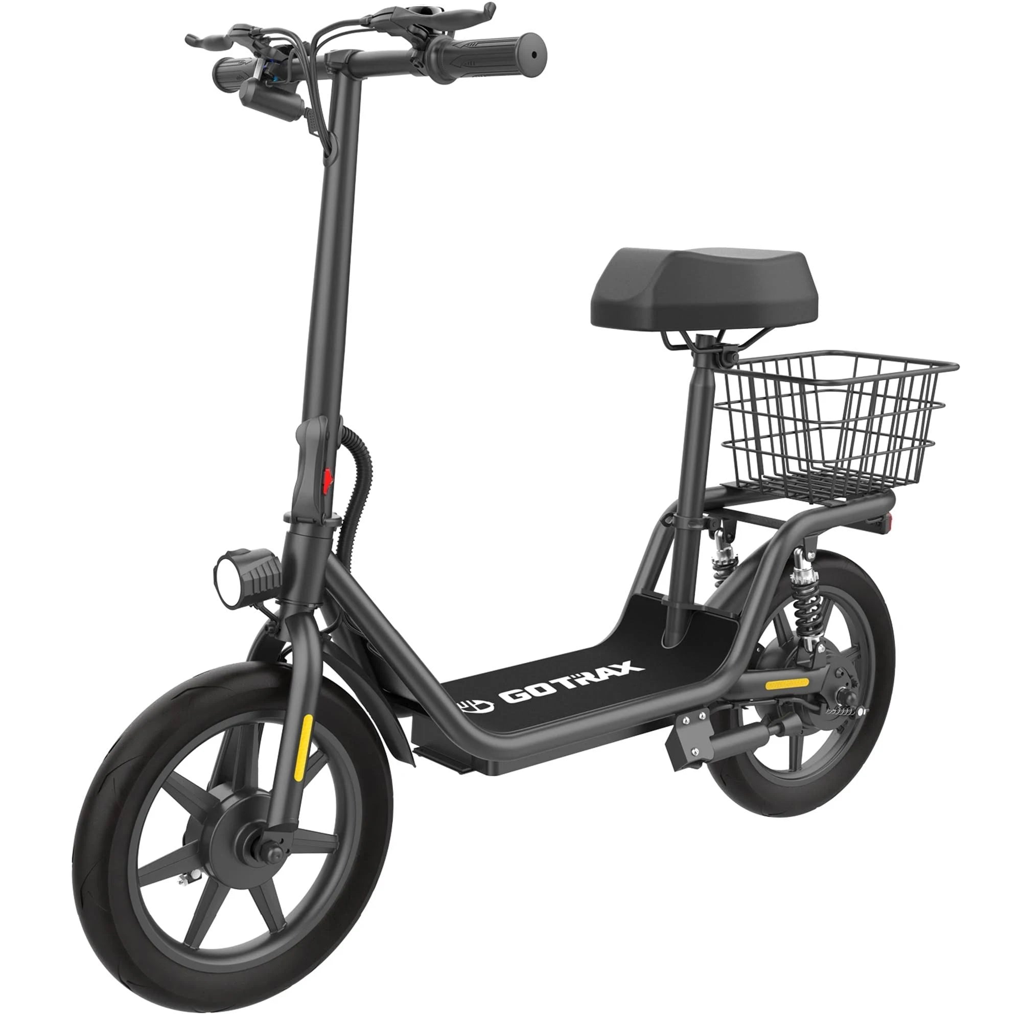 Gotrax Electric Scooter with Seat 18.6 Miles Range 15.5 MPH Power by 4 - MadeInUSA