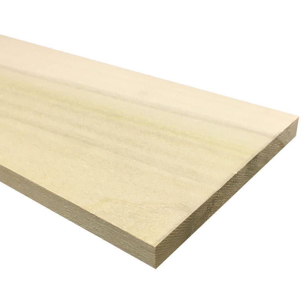 Weaber 1/2 in. x 6 in. x 3 ft. Hobby Board Kiln Dried S4S Poplar Board (10-Piece) 27159