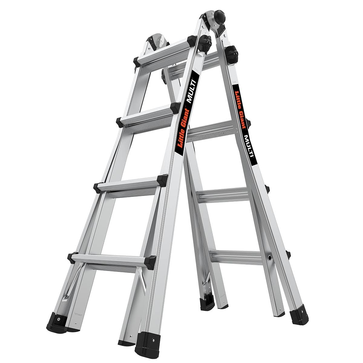 Little Giant Ladders Multi M17 Aluminum 18-ft Reach Type 1a- 300-lb Capacity Telescoping Multi-Position Ladder | 16517-002