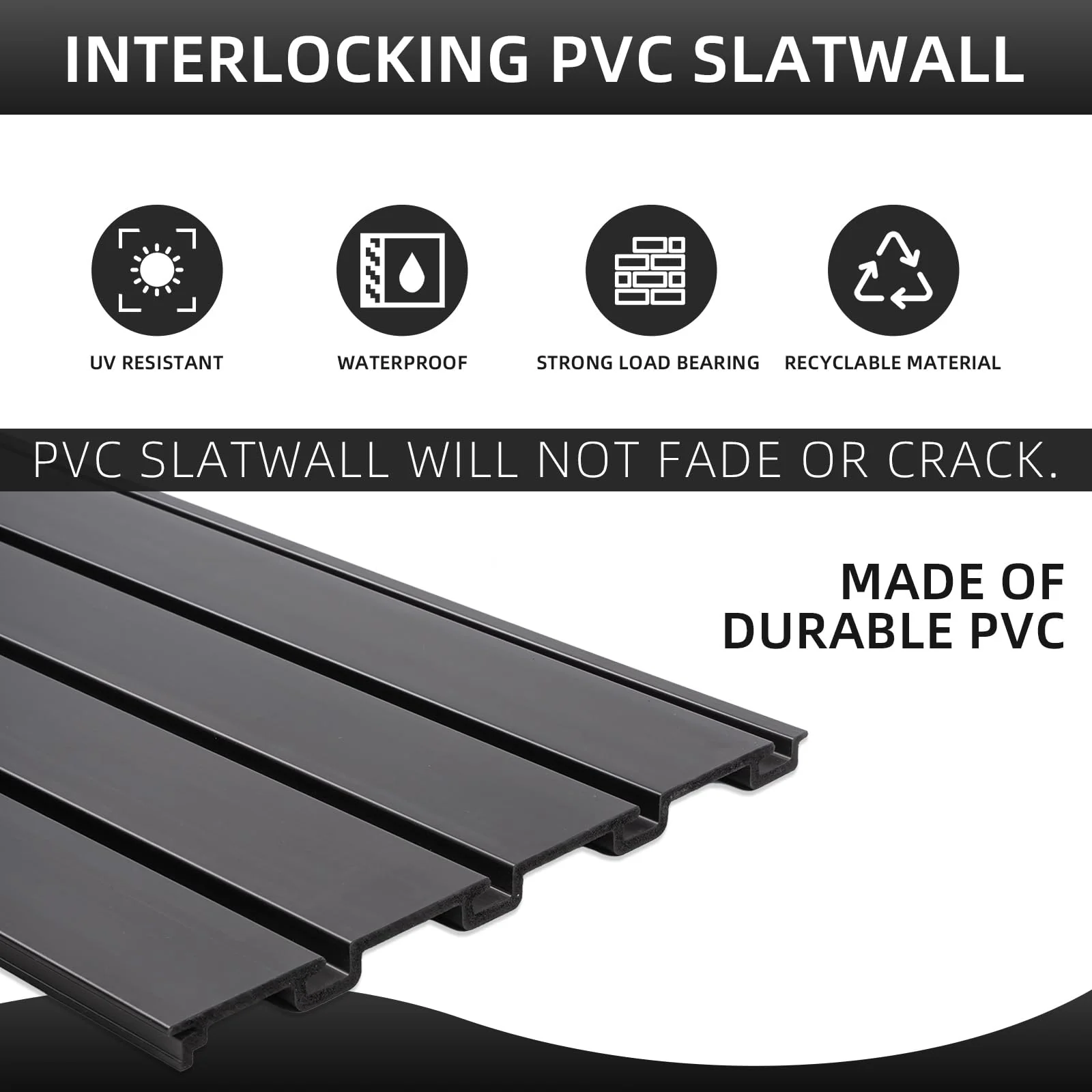 Slatwall Panel Garage Wall Organizer Heavy Duty Wall Mounted