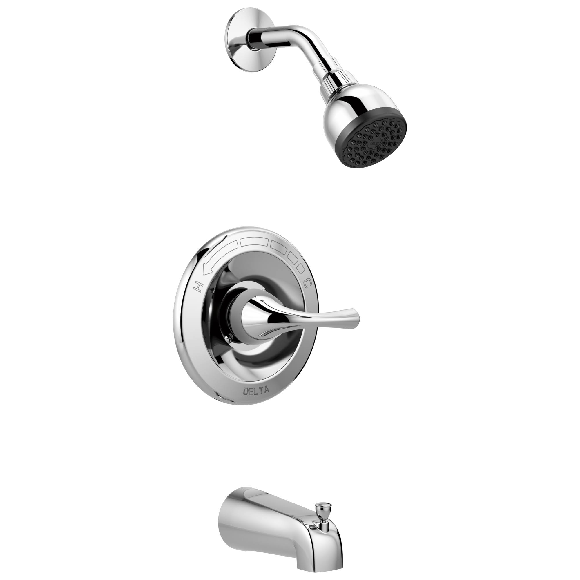 Delta Foundations Chrome 1-Handle Bathtub and Shower Faucet