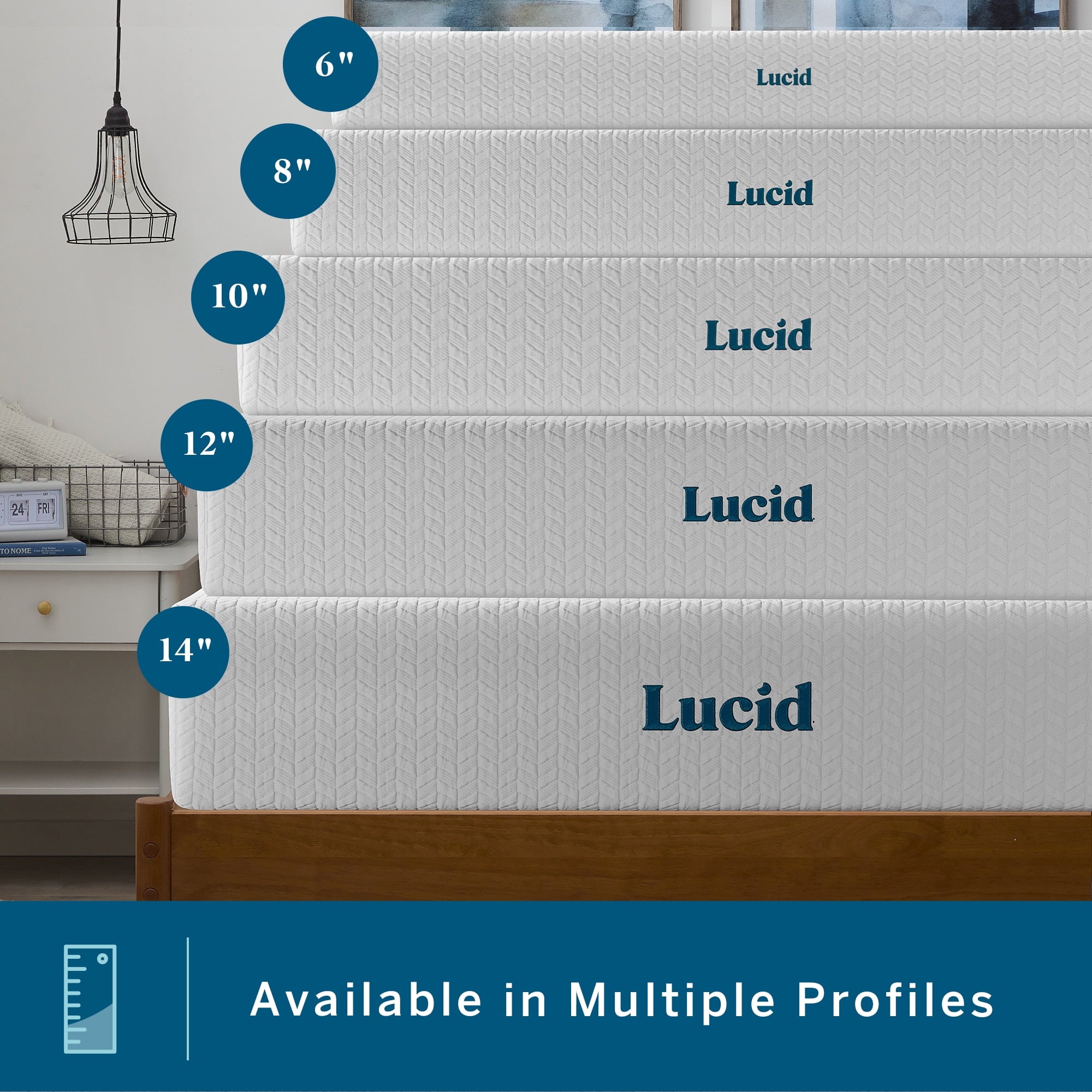 Refresh 10 Dual-Layered Gel Memory Foam Mattress. Firm. Queen