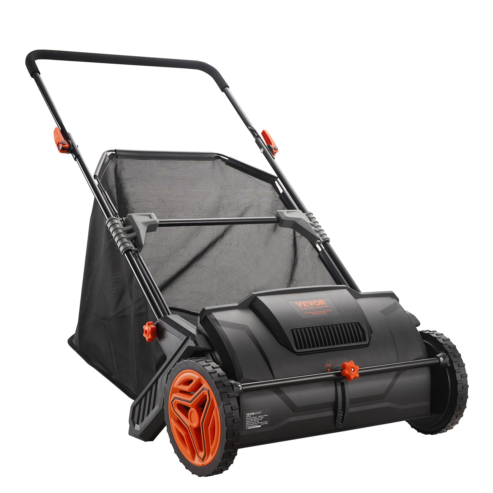 VEVOR Push Lawn Sweeper. 21 Inch Leaf  Grass Collector