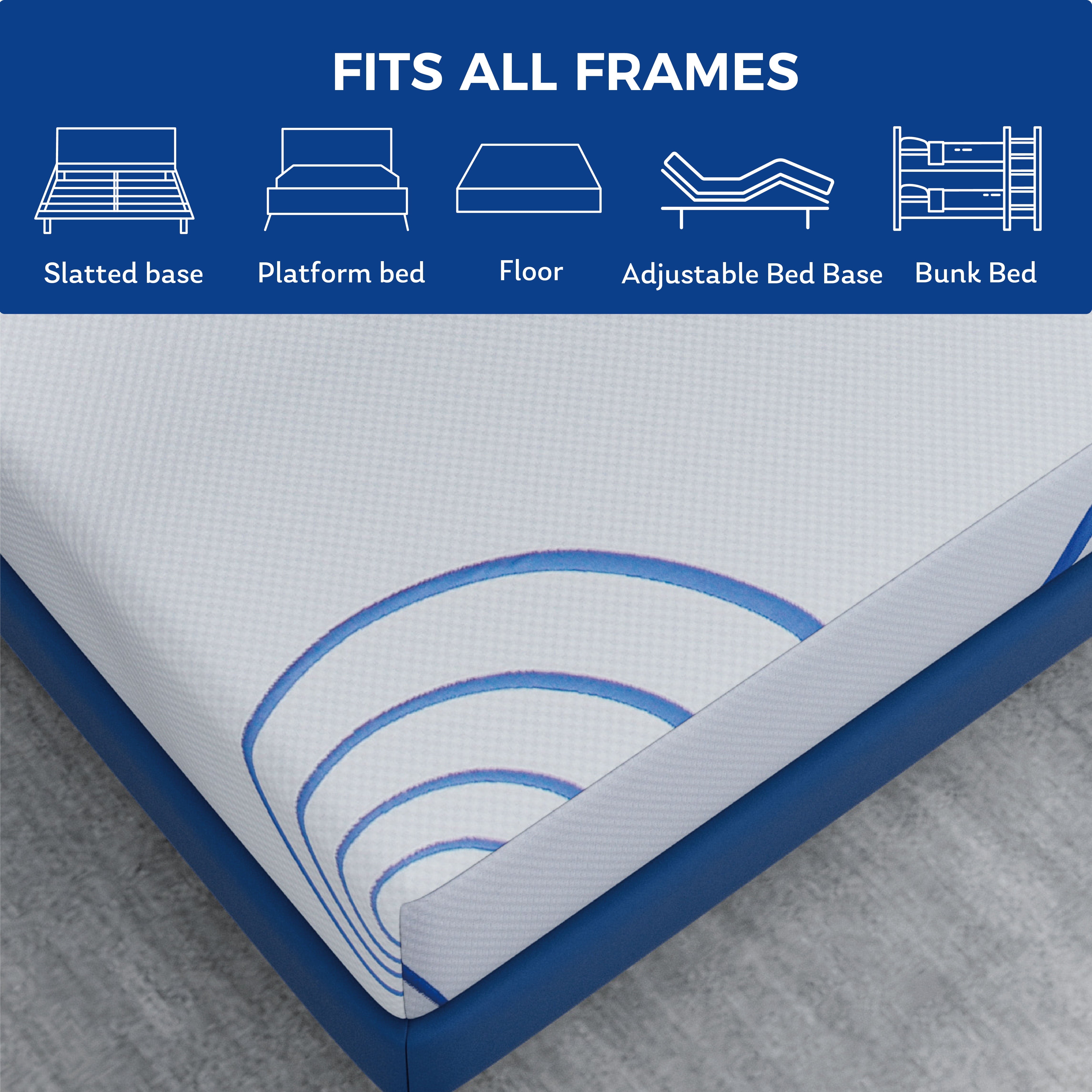 Ego Charcoal 8 inch Memory Foam Mattress with Gel. Twin Mattress in a Box. Medium