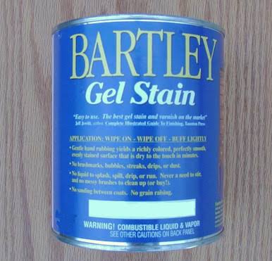 Bartley Gel Stain Jet Mahogany Quart