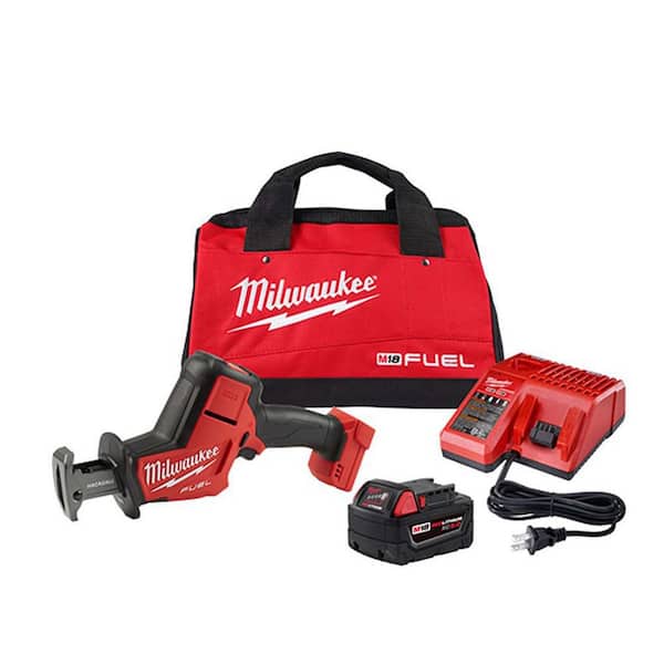 M18 FUEL 18V Lithium-Ion Brushless Cordless HACKZALL Reciprocating Saw Kit W/(1) 5.0Ah Batteries. Charger & Tool Bag