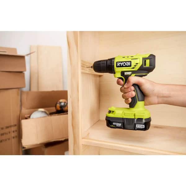 ONE+ 18V Cordless 3/8 in. Drill/Driver Kit with 1.5 Ah Battery. Charger. and Drill and Drive Kit (95-Piece)