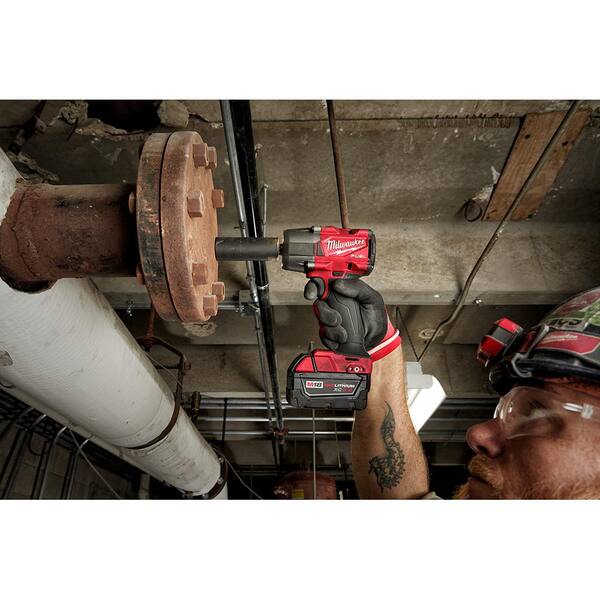 M18 FUEL 18V Lithium-Ion Brushless Cordless 1/2 in. Impact Wrench with Mid Torque Impact Wrench (2-Tool)