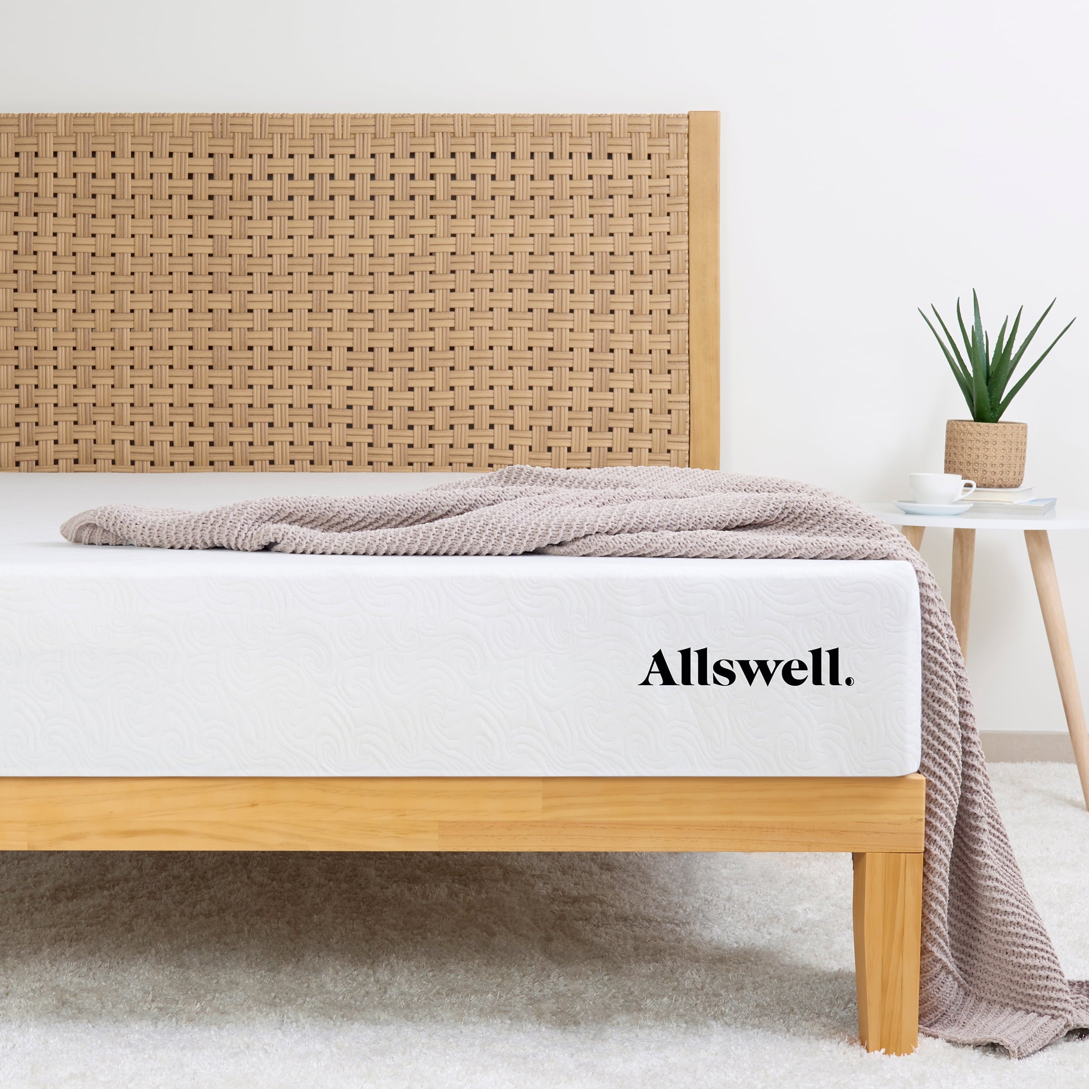Allswell X 10�� Hybrid of Memory Foam and Coils Mattress With Antimicrobial Treated Cover. King