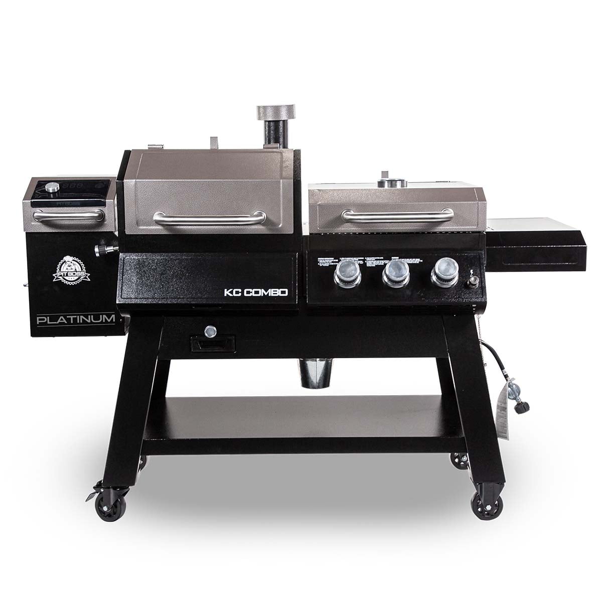 Boss Platinum KC Combo. Wi-Fi? and Bluetooth? Wood Pellet and Gas Grill-Instock