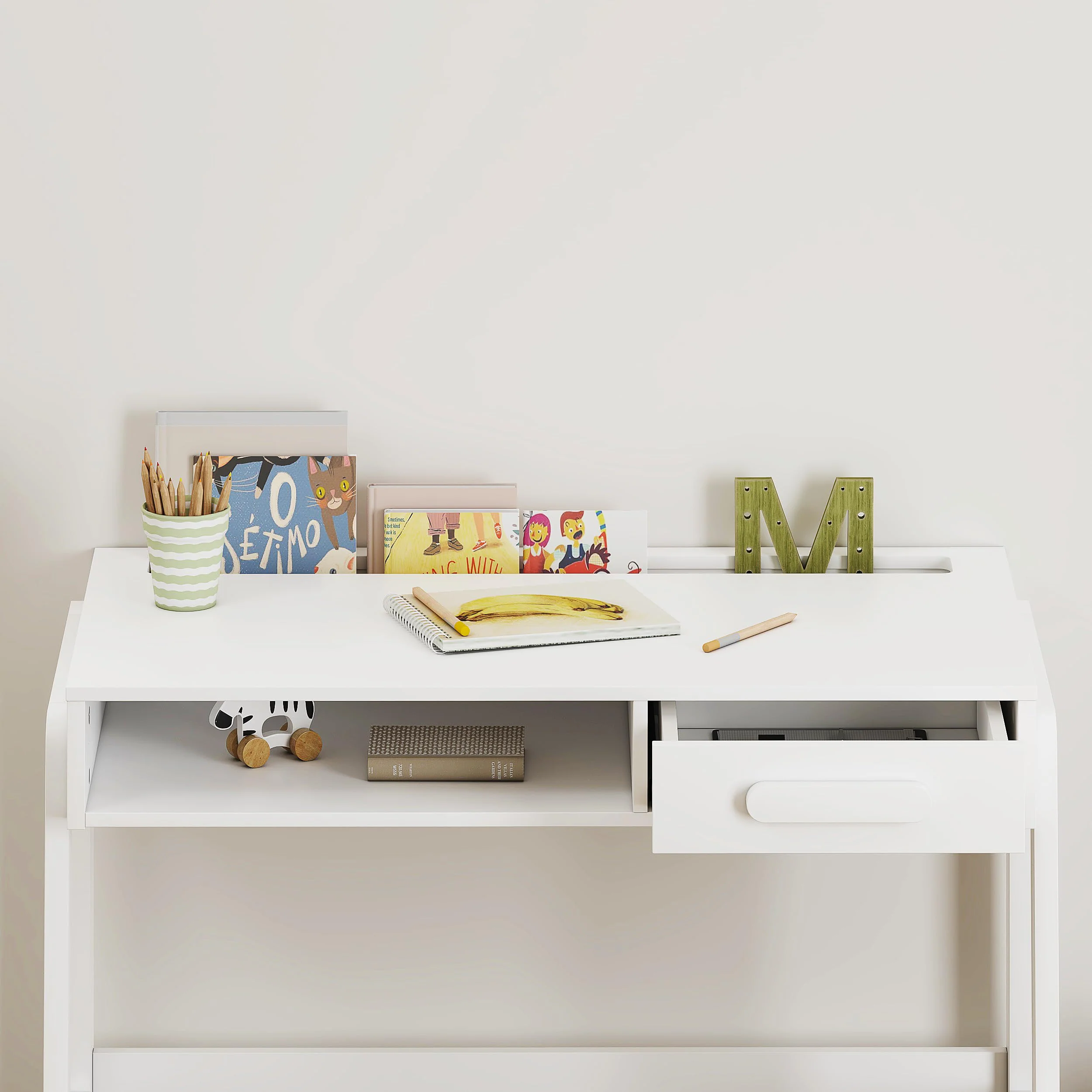 UTEX Kids Desk and Chair Set for Kids with Drawers