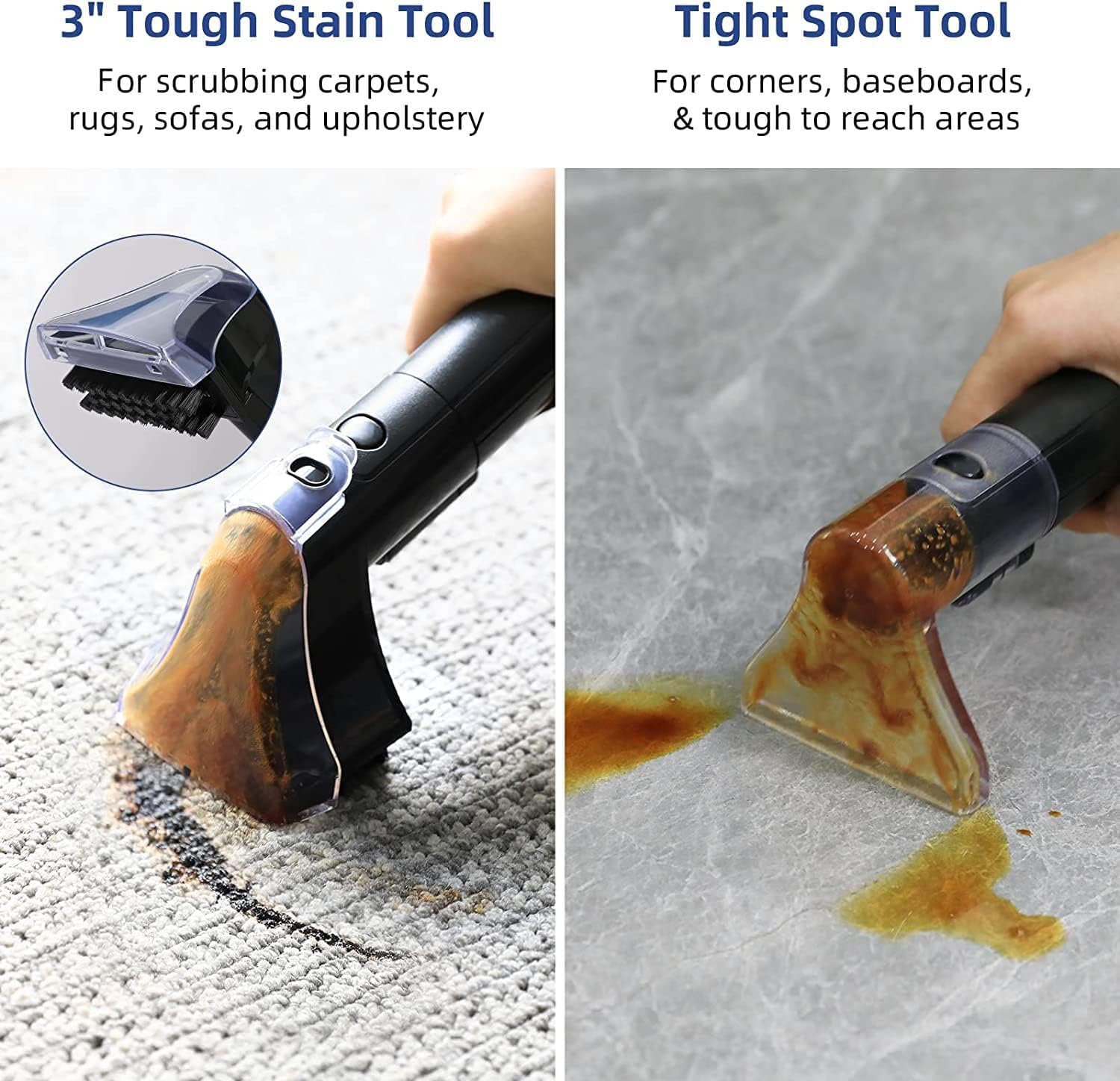 Slevoo Carpet Cleaner Machine 10.5Kpa Strong Suction