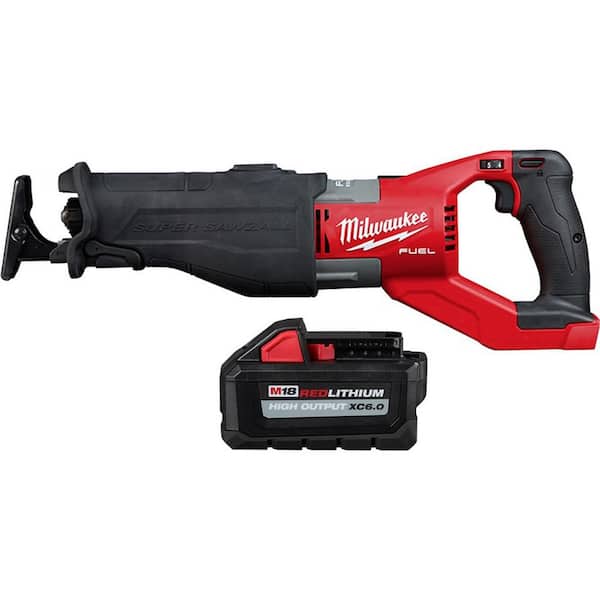 M18 Fuel 18-Volt Lithium-Ion Brushless Cordless Super Sawzall Orbital Reciprocating Saw with 6.0 Ah Battery