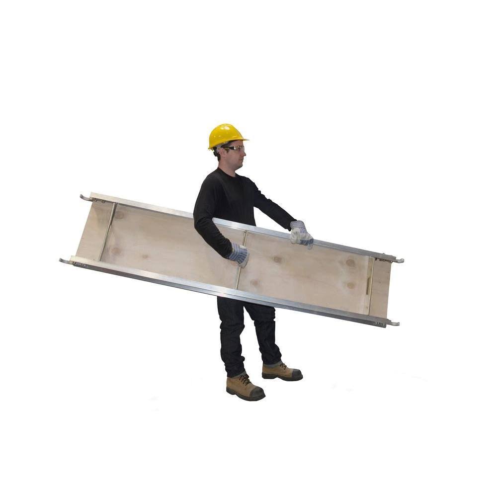 Metaltech 7 ft. x 19 in. Aluminum Scaffold Platform with Plywood Deck (3-Pack)