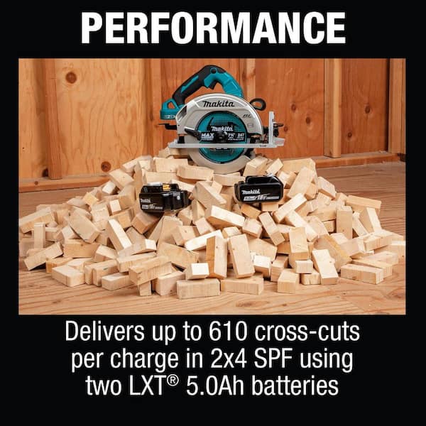 18V X2 LXT (36V) Brushless Cordless 7-1/4 in. Circular Saw Kit 5.0Ah with 18V LXT Battery Pack 5.0Ah