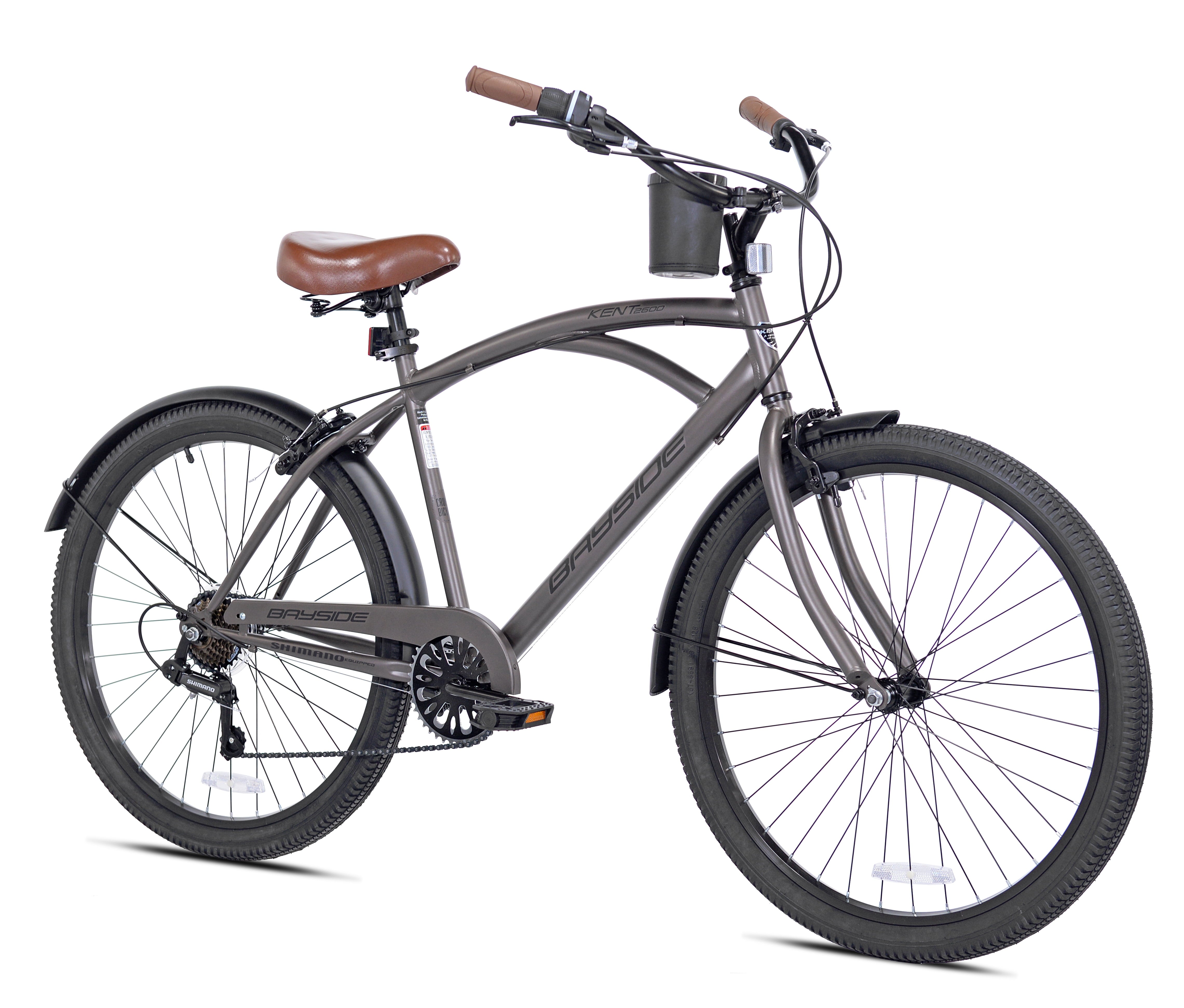 26 In. Bayside Men's Cruiser Bike. Satin Cocoa